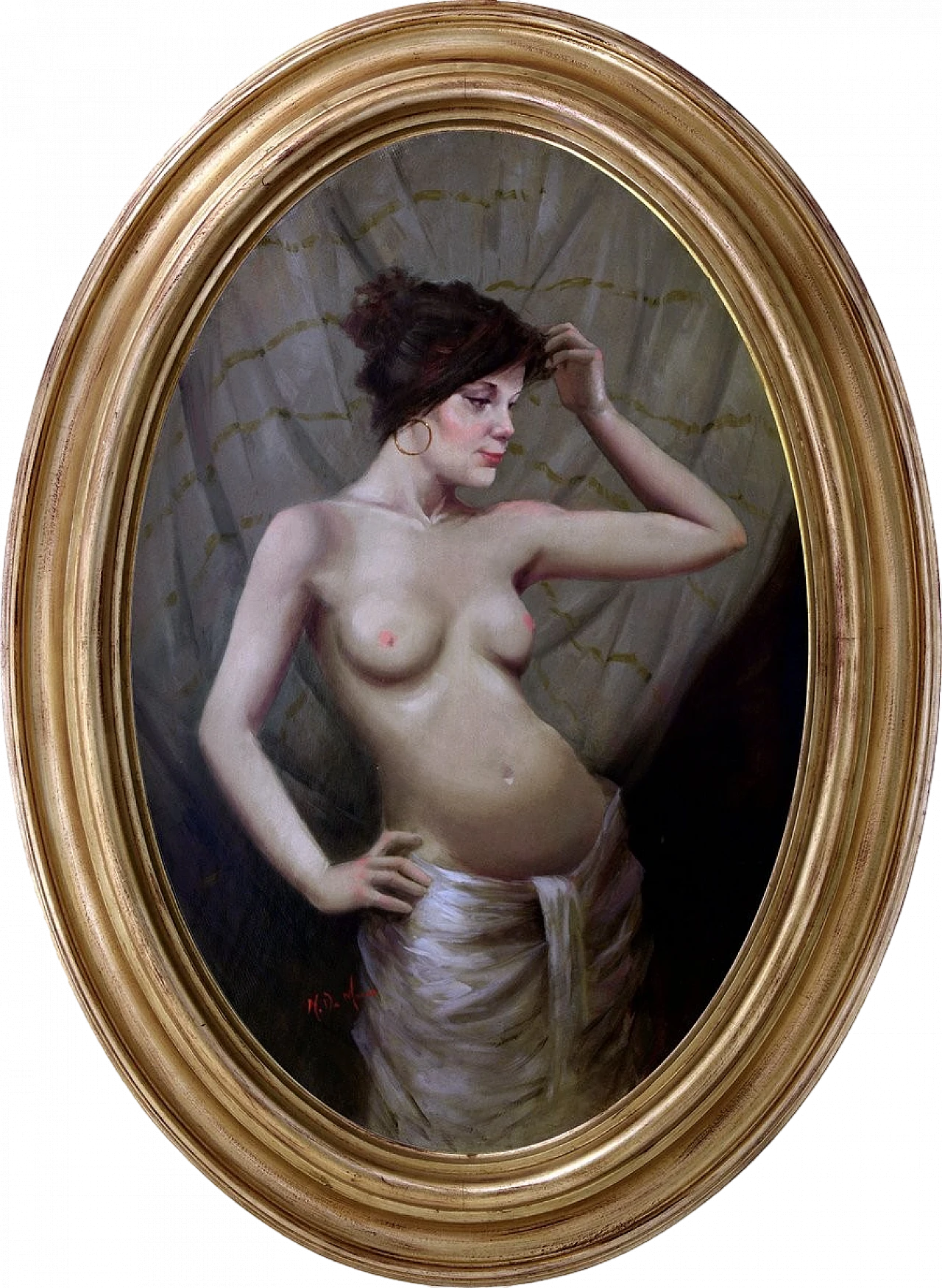 Nicola De Marco, La Maliziosa, Olio su tela, In cornice 5