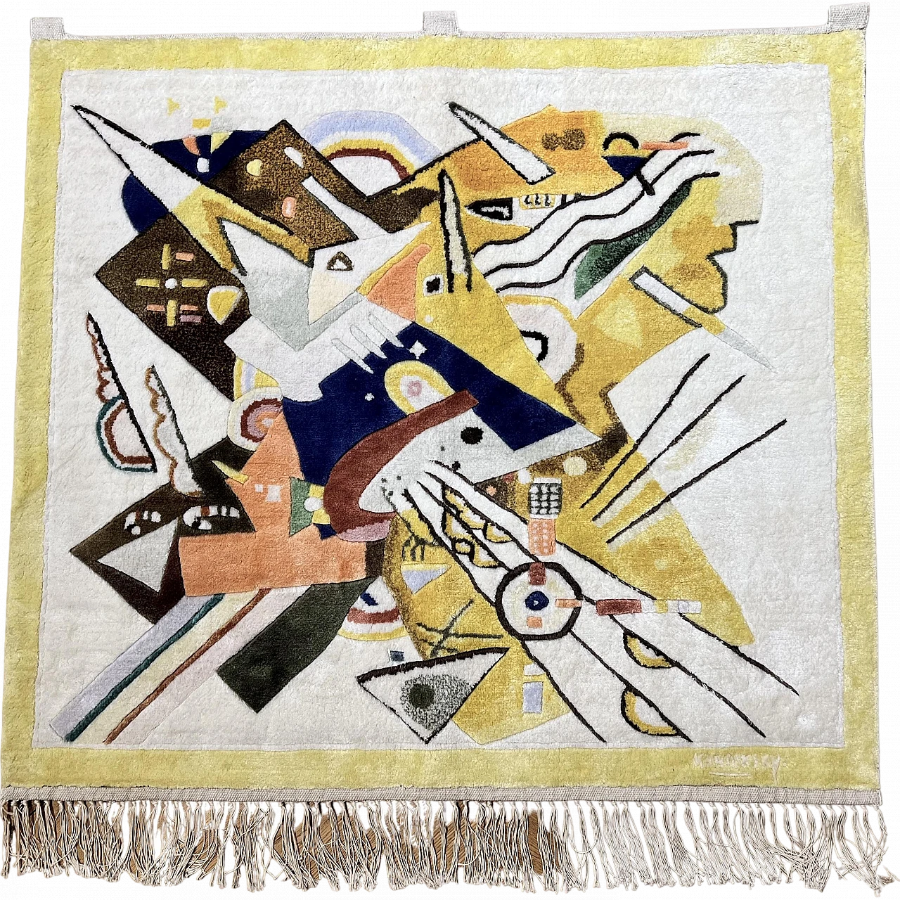 Tappeto da parete in seta raffigurante un dipinto di Wassily Kandinsky 14
