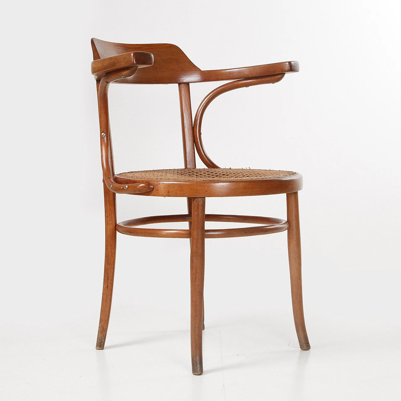 Wooden chair with armrests by J&J Kohn, mid-19th century 1