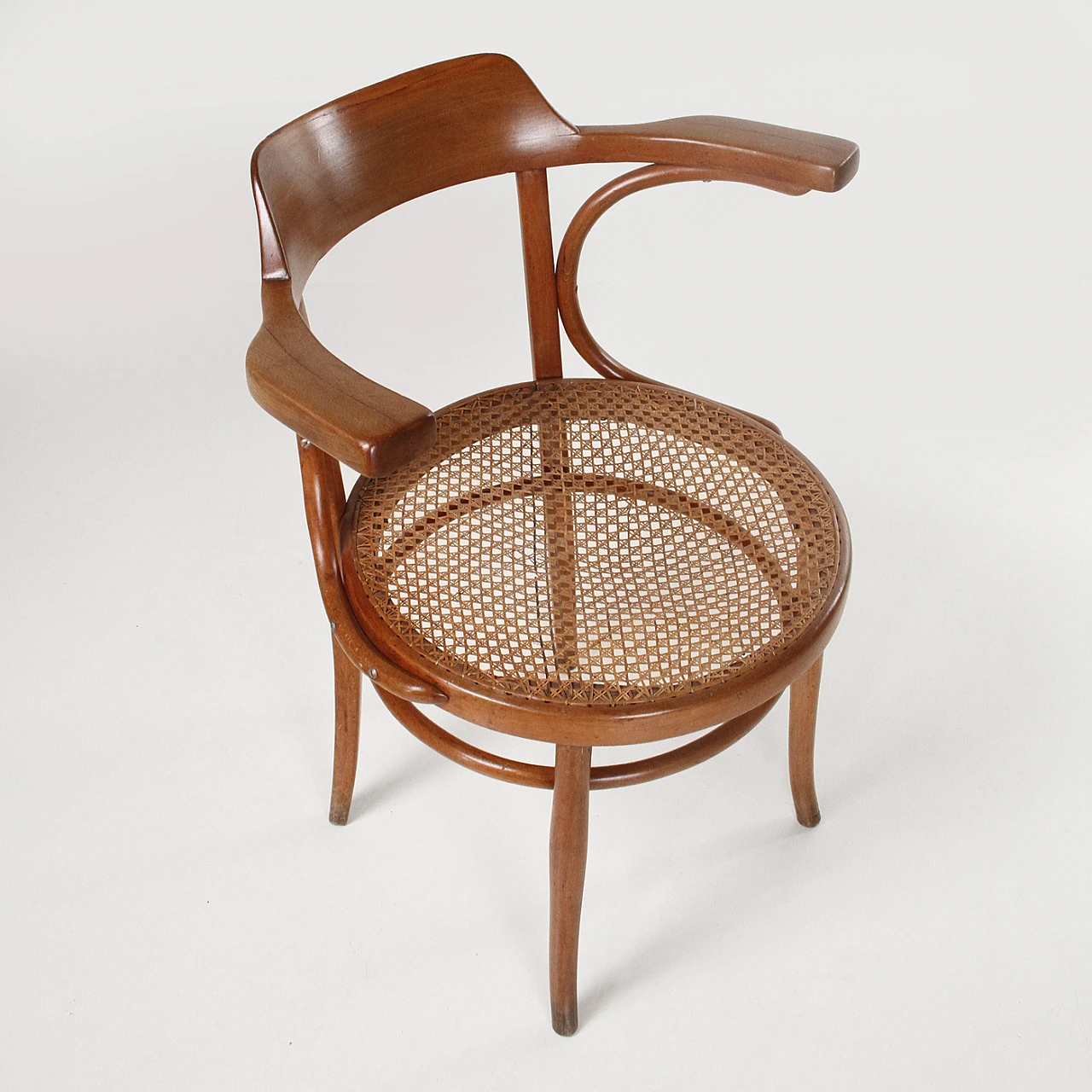 Wooden chair with armrests by J&J Kohn, mid-19th century 2
