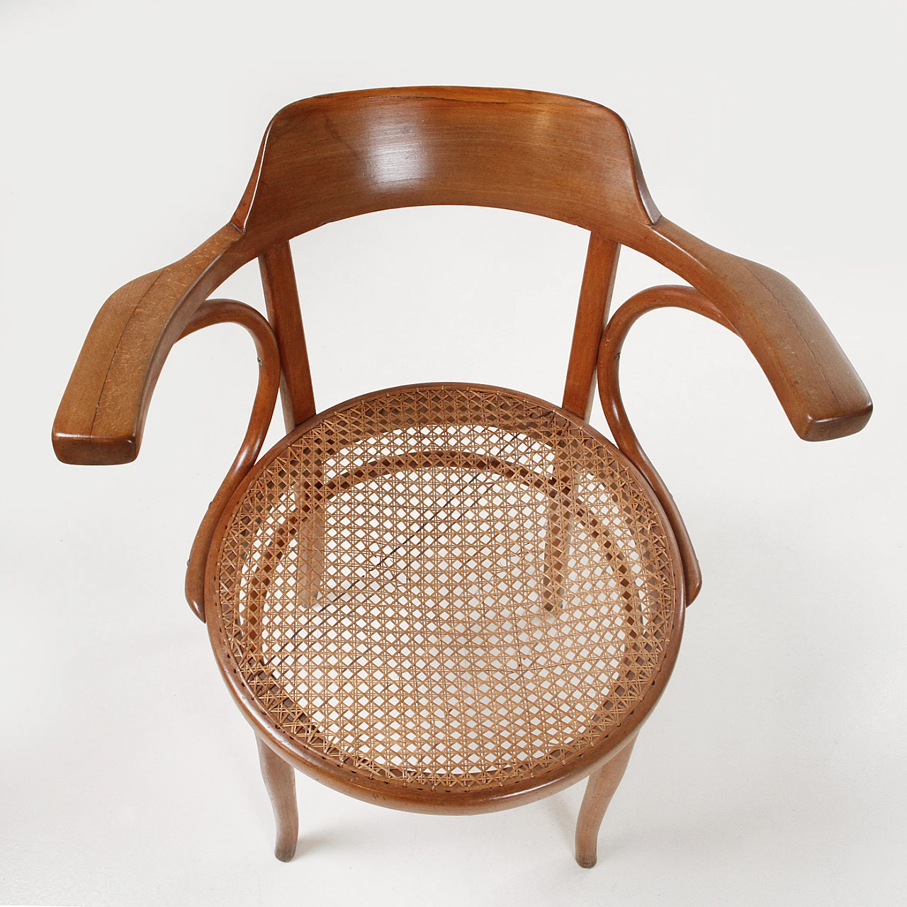 Wooden chair with armrests by J&J Kohn, mid-19th century 3