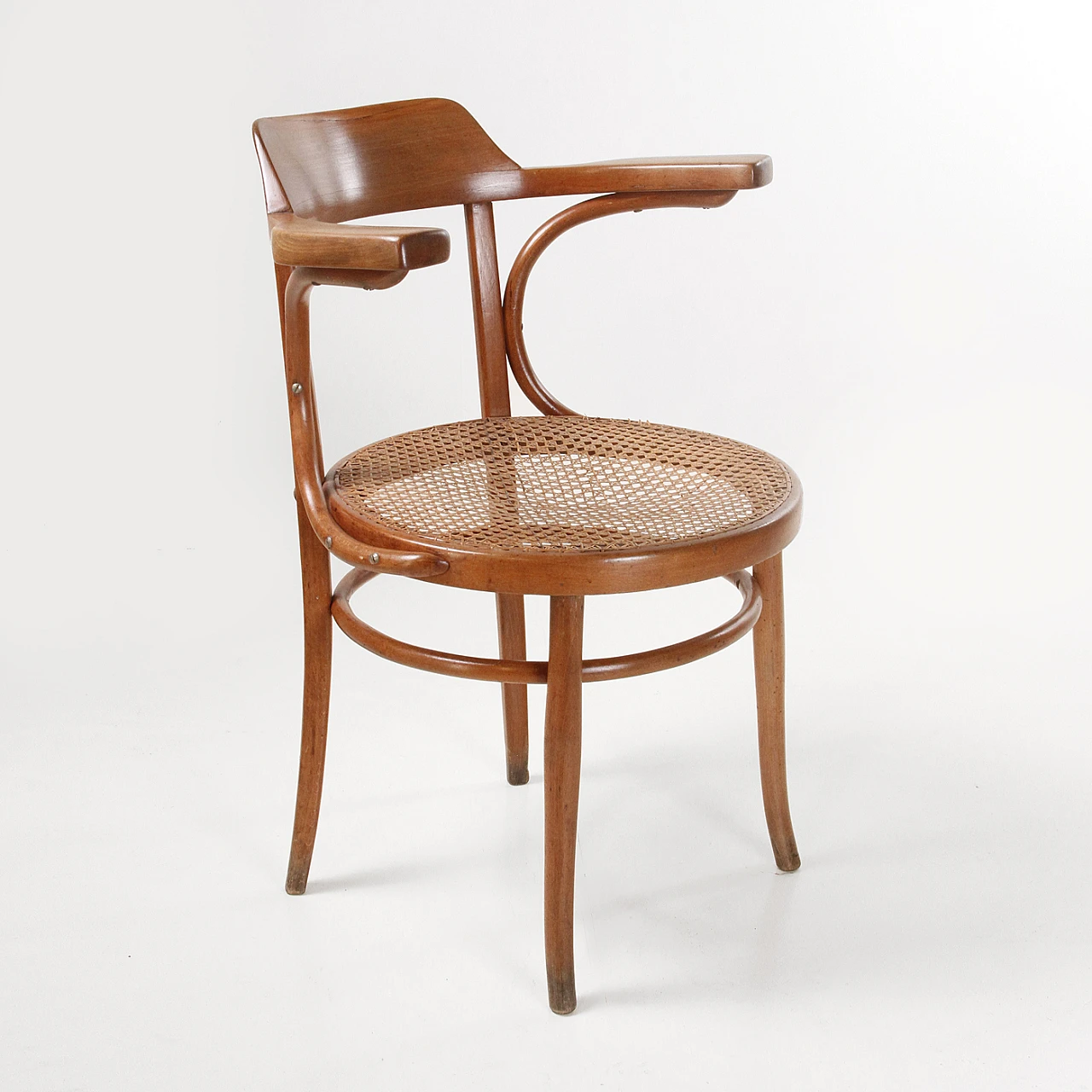 Wooden chair with armrests by J&J Kohn, mid-19th century 4