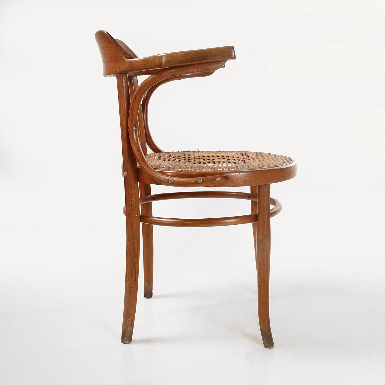 Wooden chair with armrests by J&J Kohn, mid-19th century 5