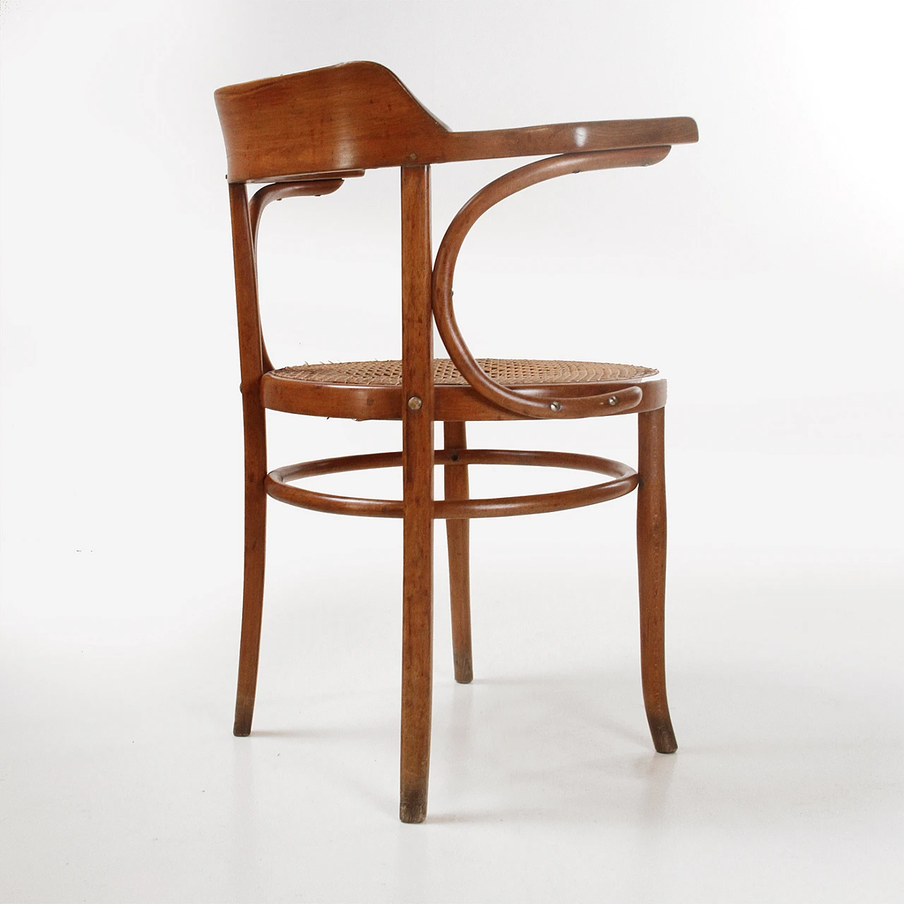 Wooden chair with armrests by J&J Kohn, mid-19th century 6