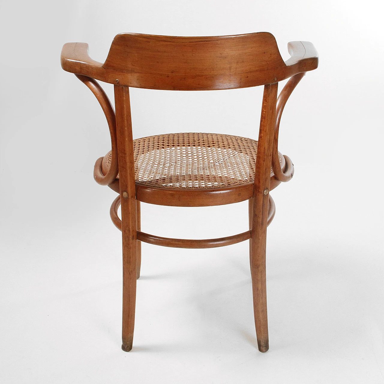Wooden chair with armrests by J&J Kohn, mid-19th century 7
