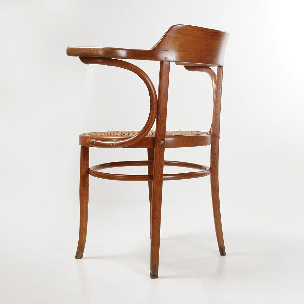 Wooden chair with armrests by J&J Kohn, mid-19th century 8
