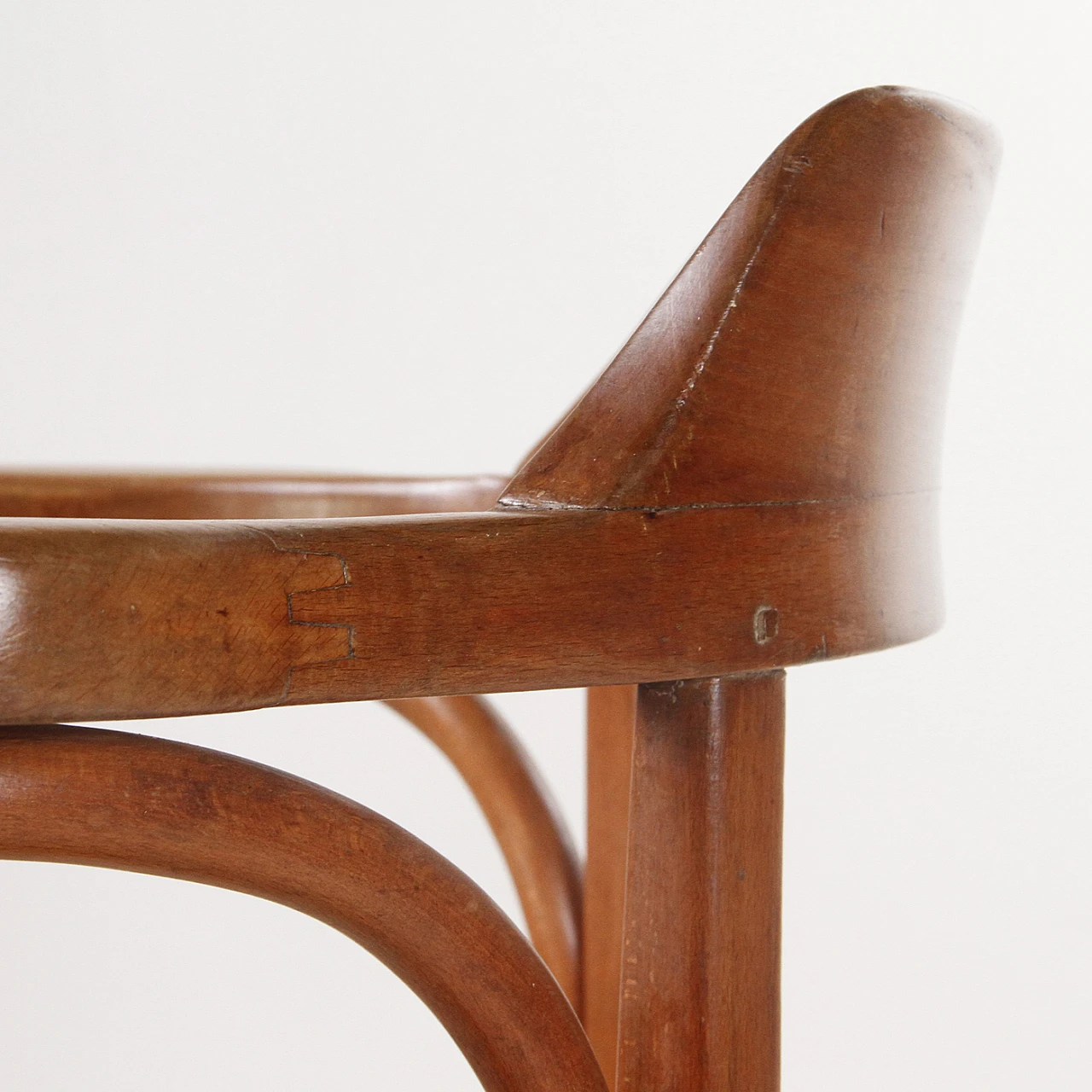 Wooden chair with armrests by J&J Kohn, mid-19th century 9