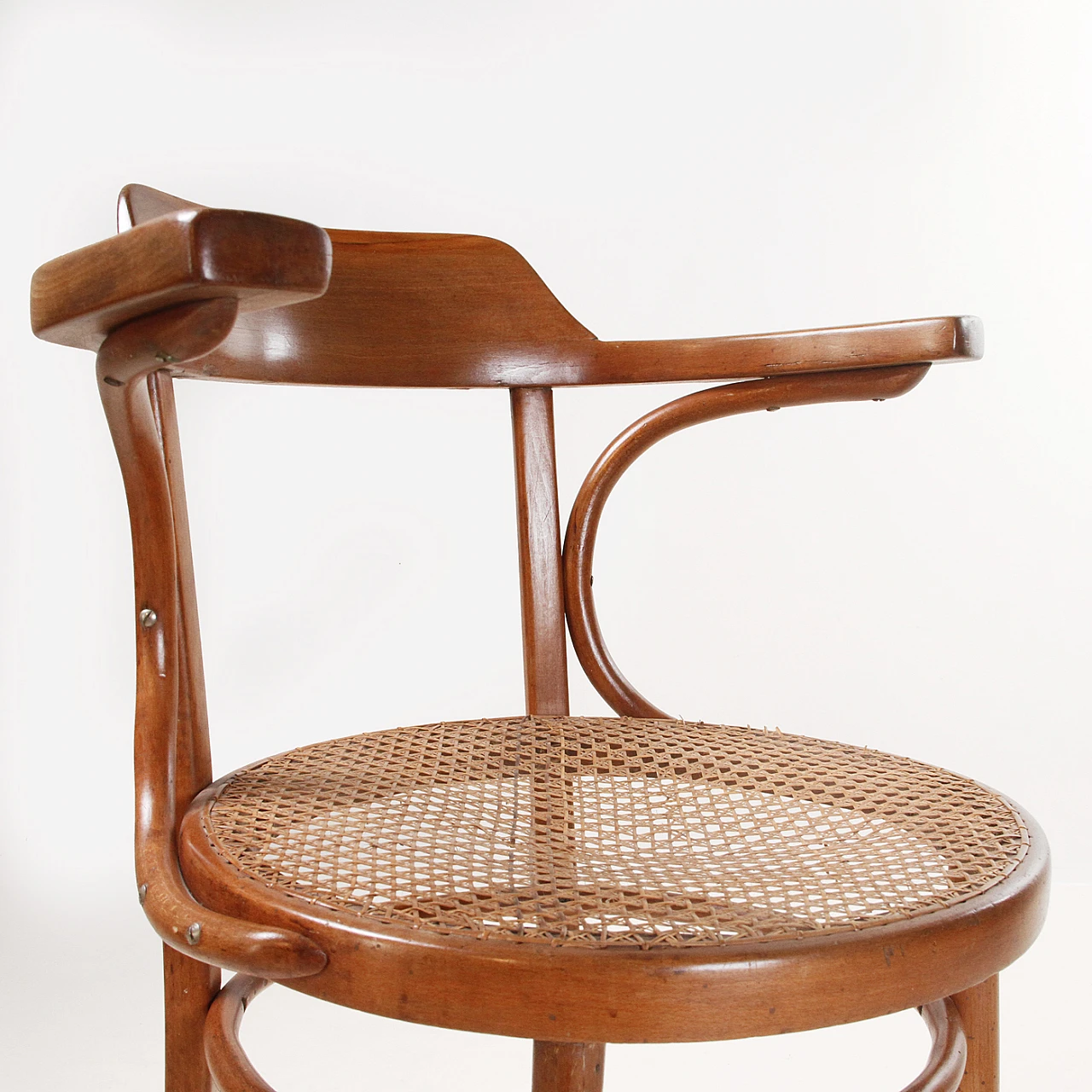 Wooden chair with armrests by J&J Kohn, mid-19th century 13