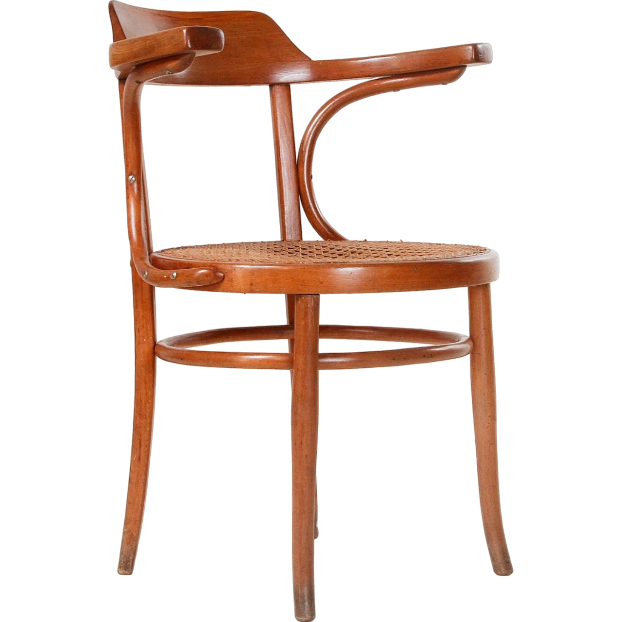 Wooden chair with armrests by J&J Kohn, mid-19th century 15