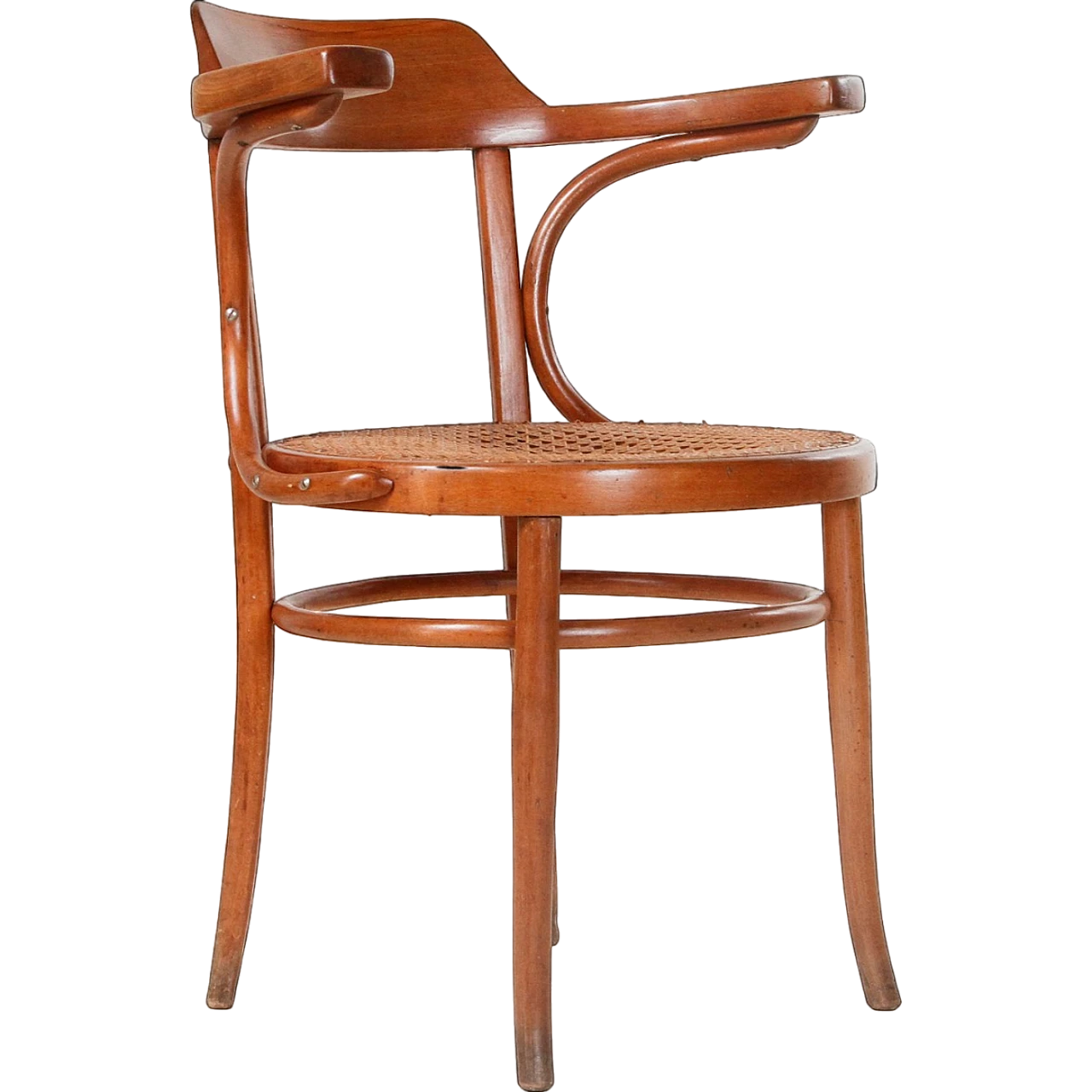 Wooden chair with armrests by J&J Kohn, mid-19th century 16