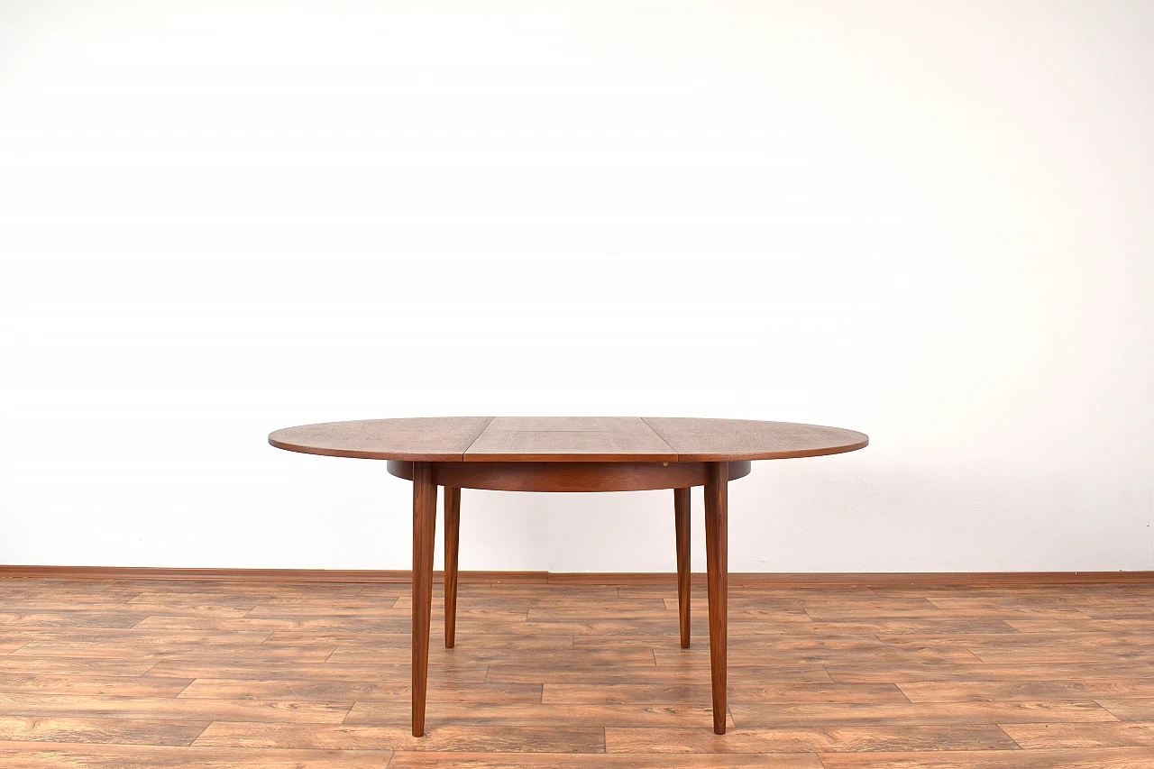 Danish teak extendable dining table, 1960s 2
