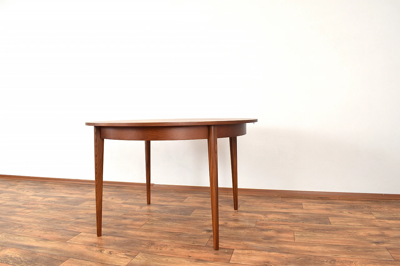 Danish teak extendable dining table, 1960s 4