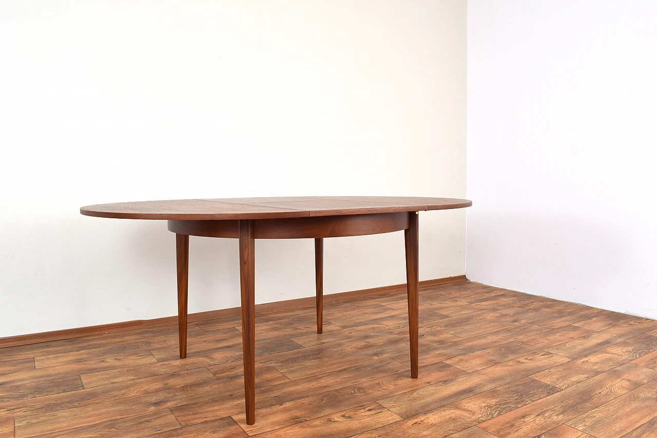 Danish teak extendable dining table, 1960s 5