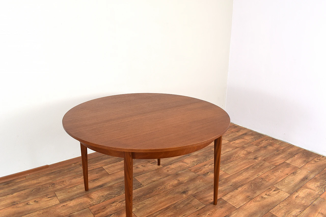 Danish teak extendable dining table, 1960s 7