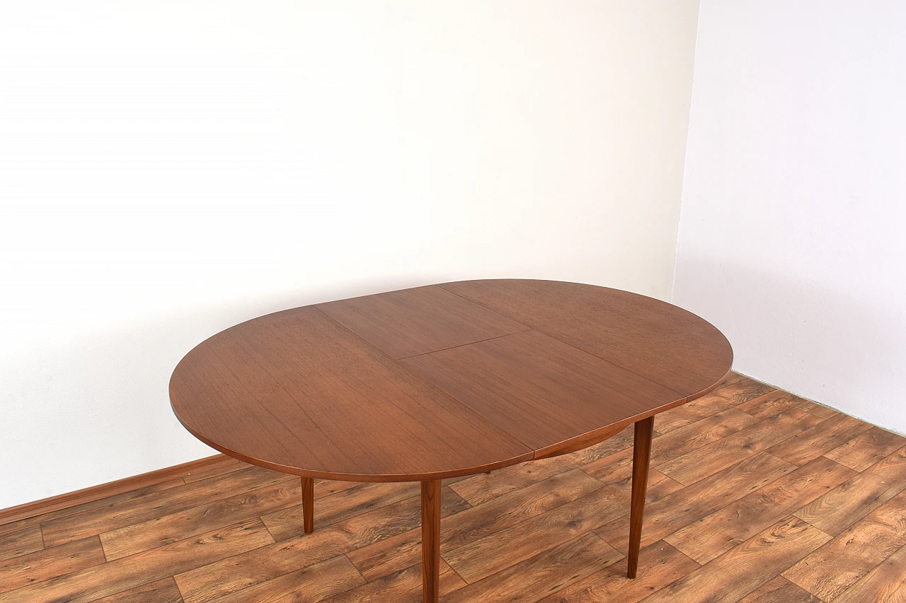 Danish teak extendable dining table, 1960s 9