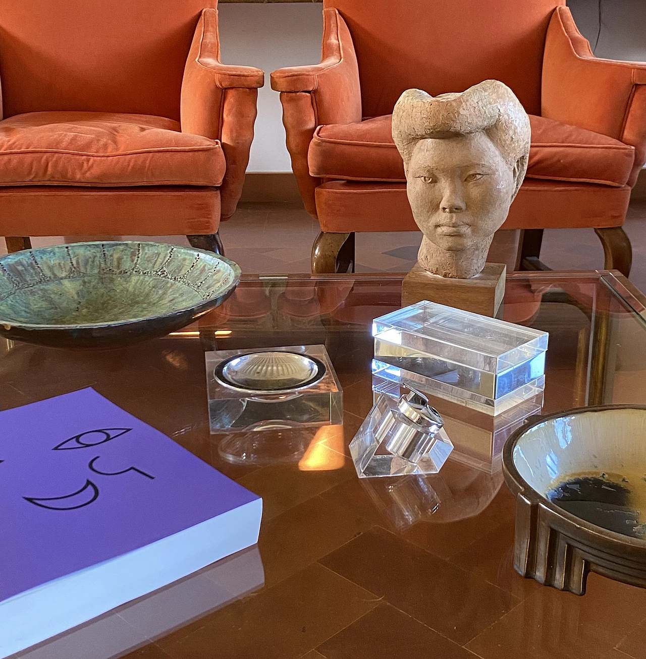 Hollywood regency lucite tuxedo set, Guzzini Italy 1970 16