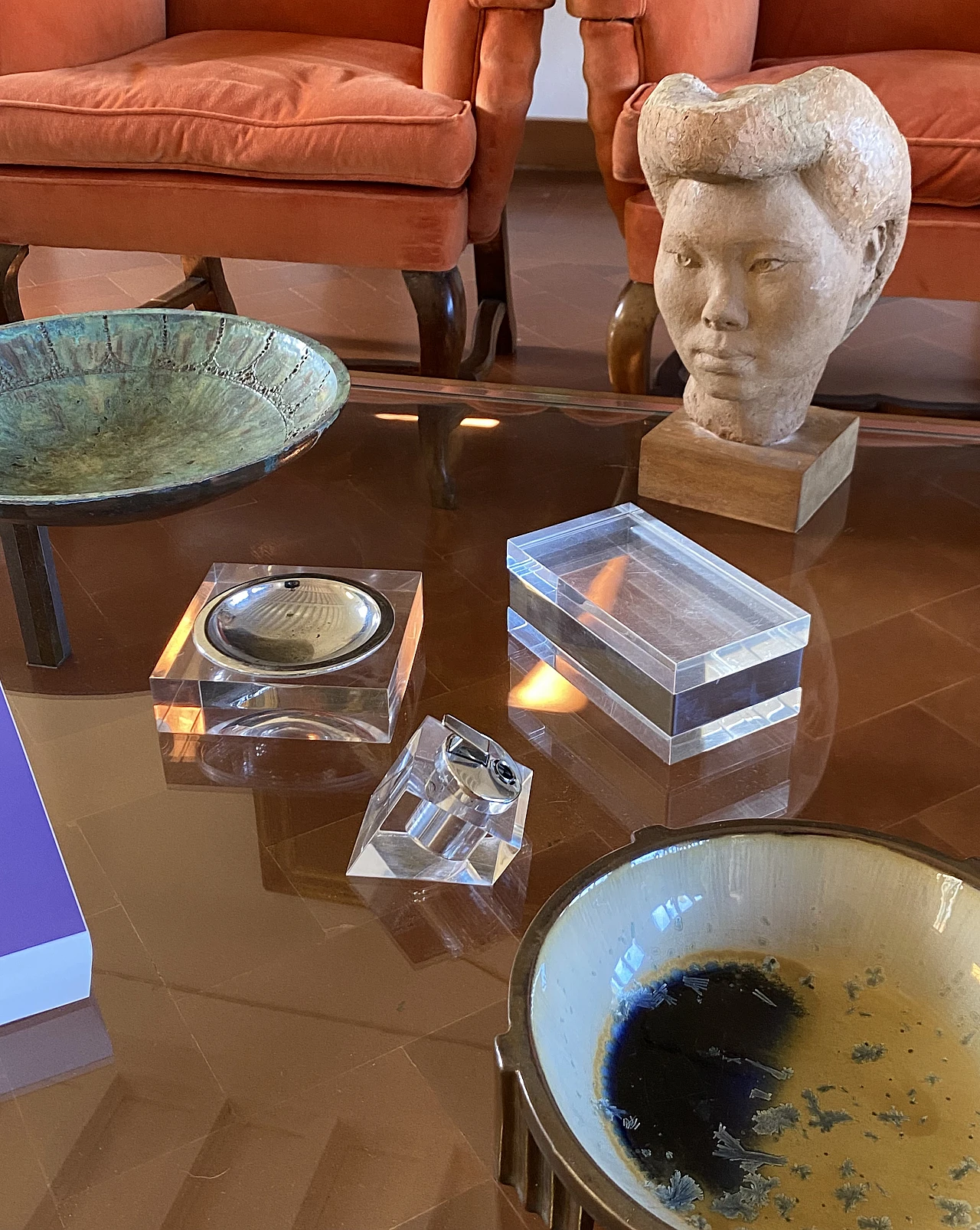 Hollywood regency lucite tuxedo set, Guzzini Italy 1970 17