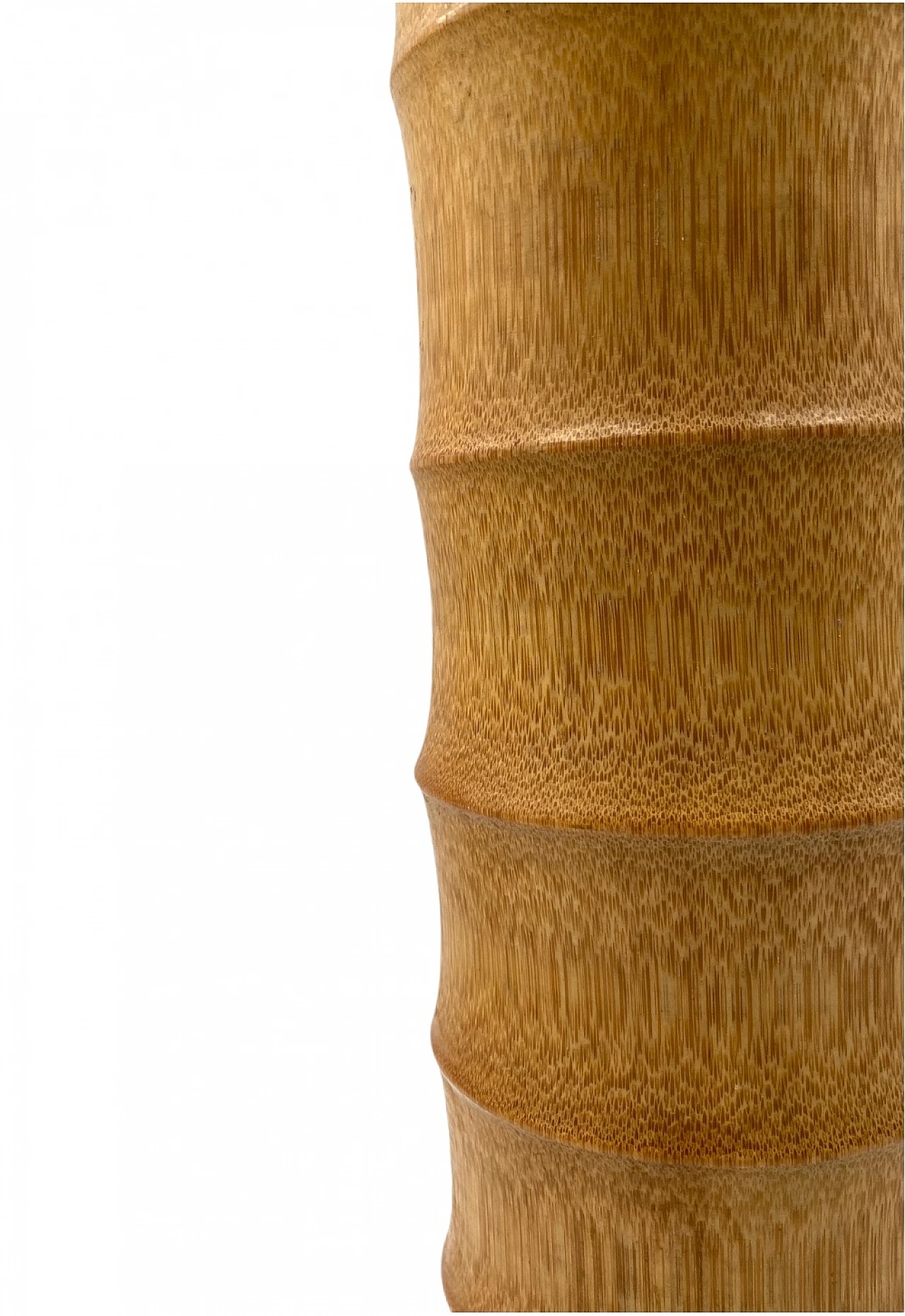 Hollywood regency bamboo vase, Italy 1970 6