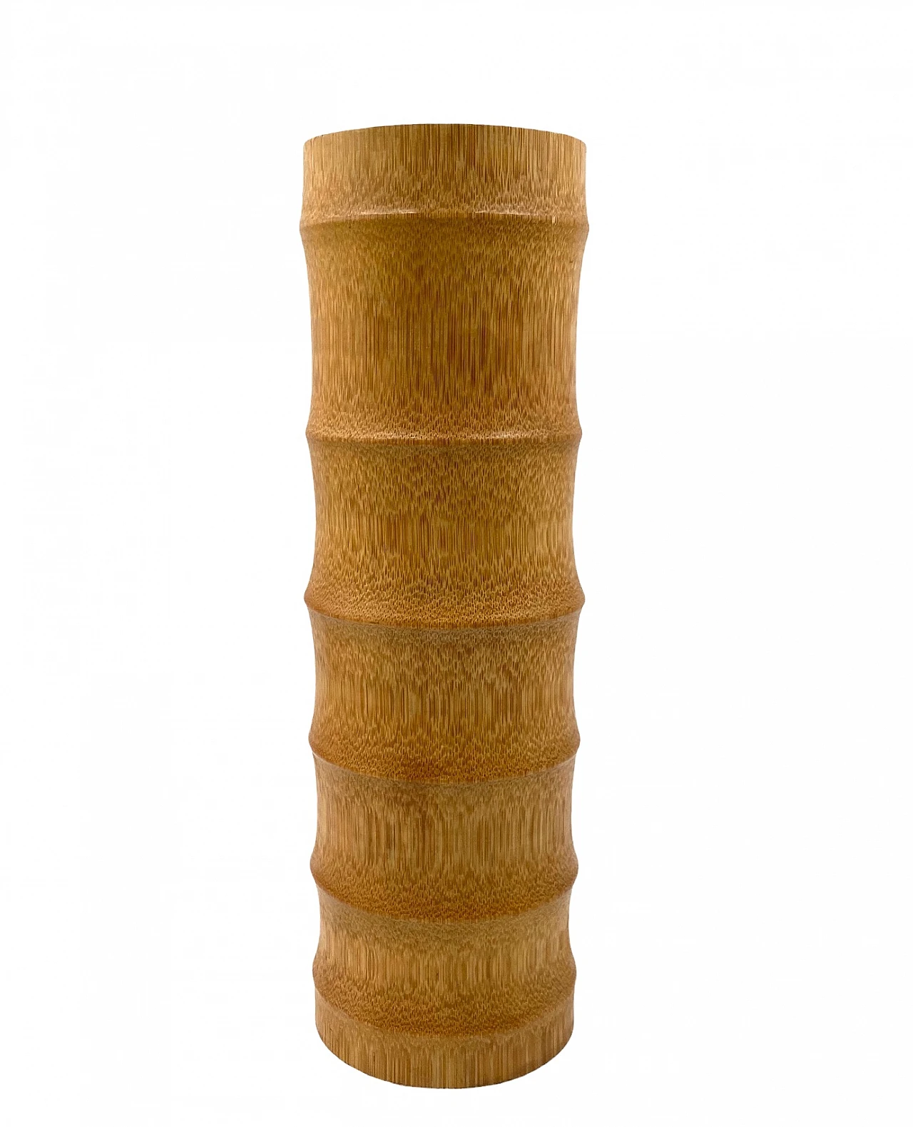 Hollywood regency bamboo vase, Italy 1970 7