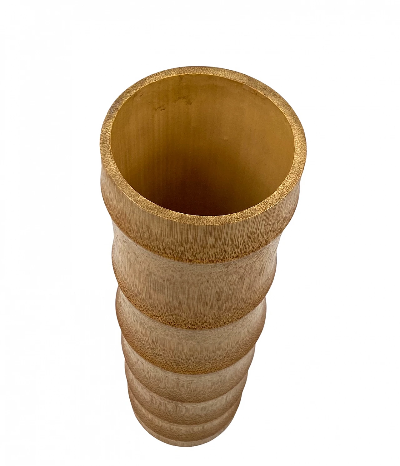 Hollywood regency bamboo vase, Italy 1970 9