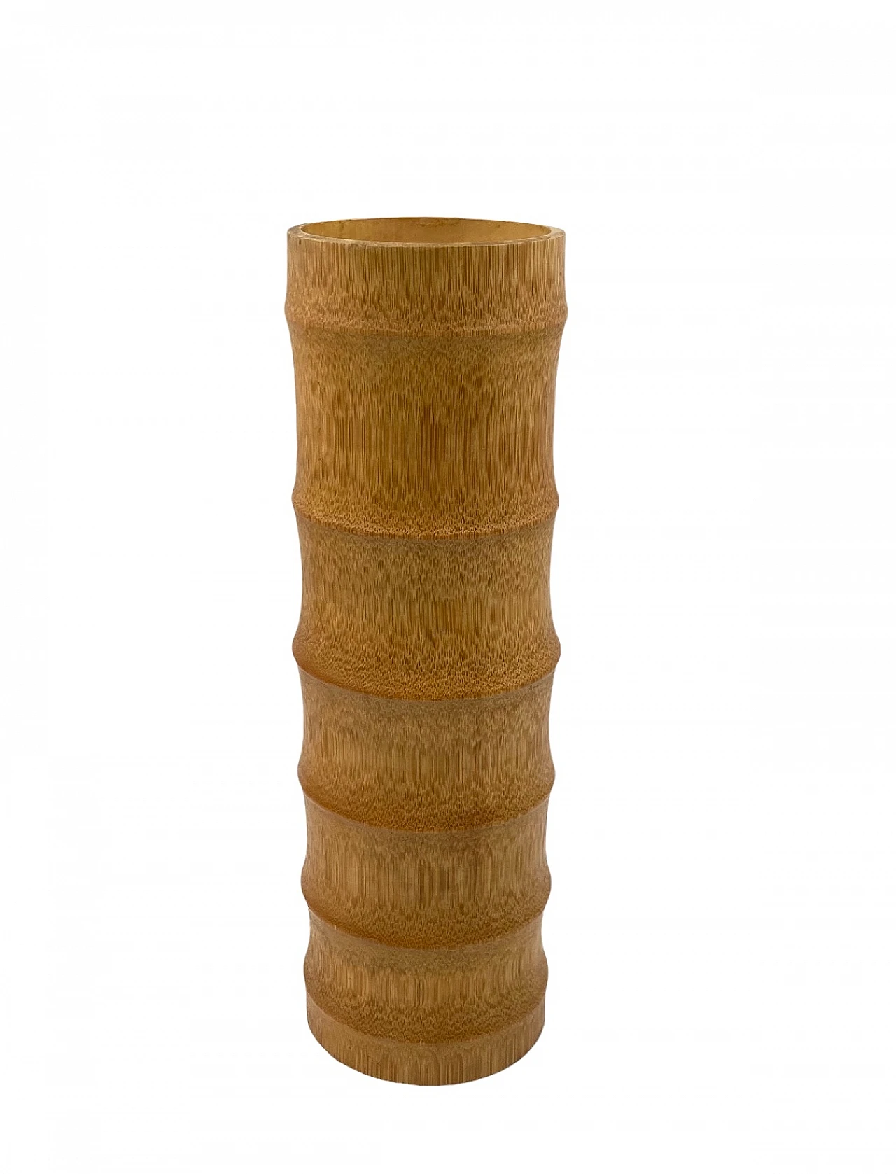 Hollywood regency bamboo vase, Italy 1970 13