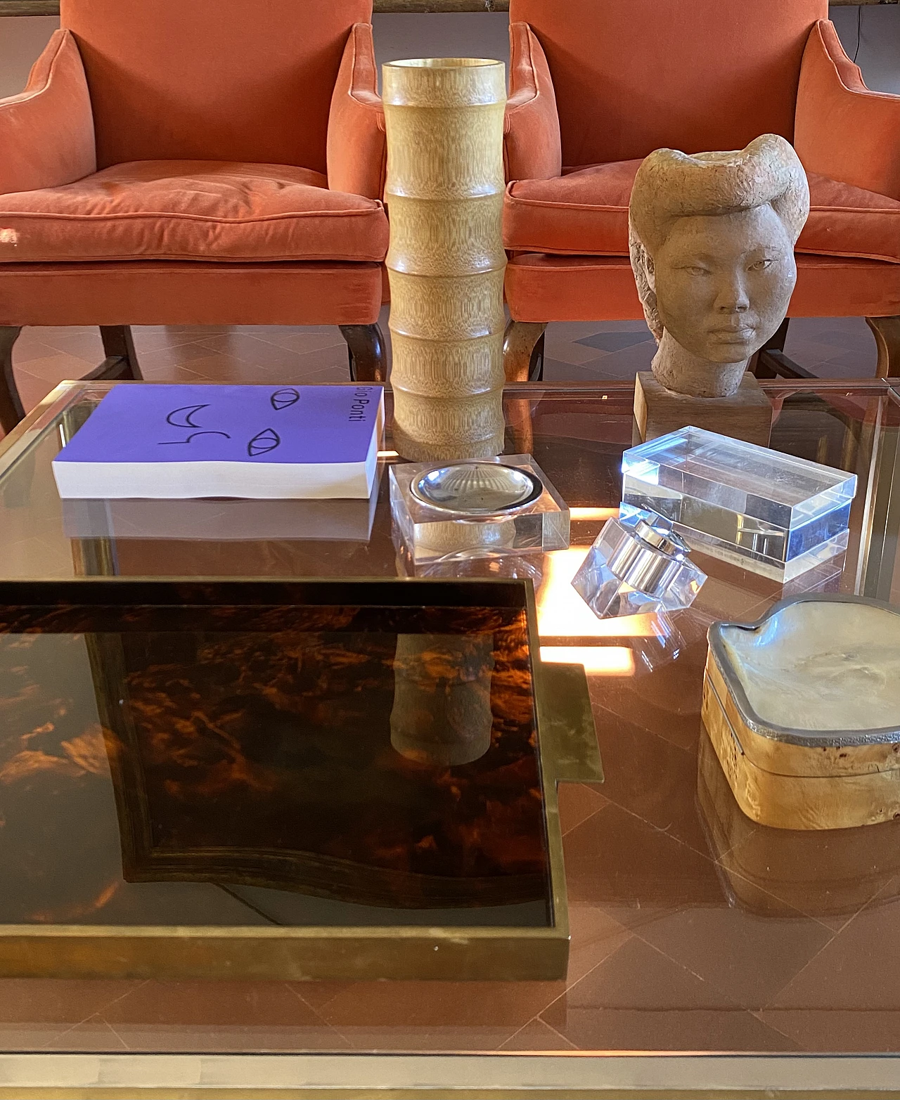 Hollywood regency bamboo vase, Italy 1970 14