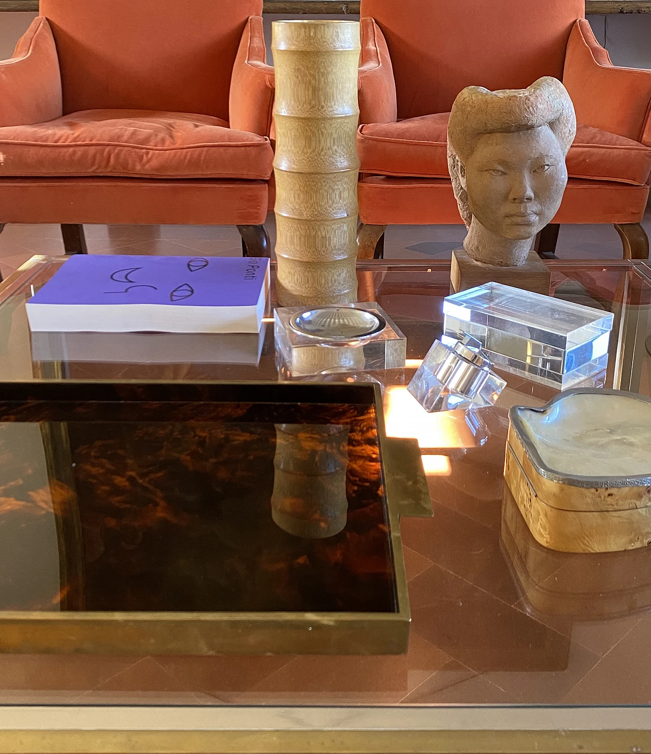 Hollywood regency bamboo vase, Italy 1970 15