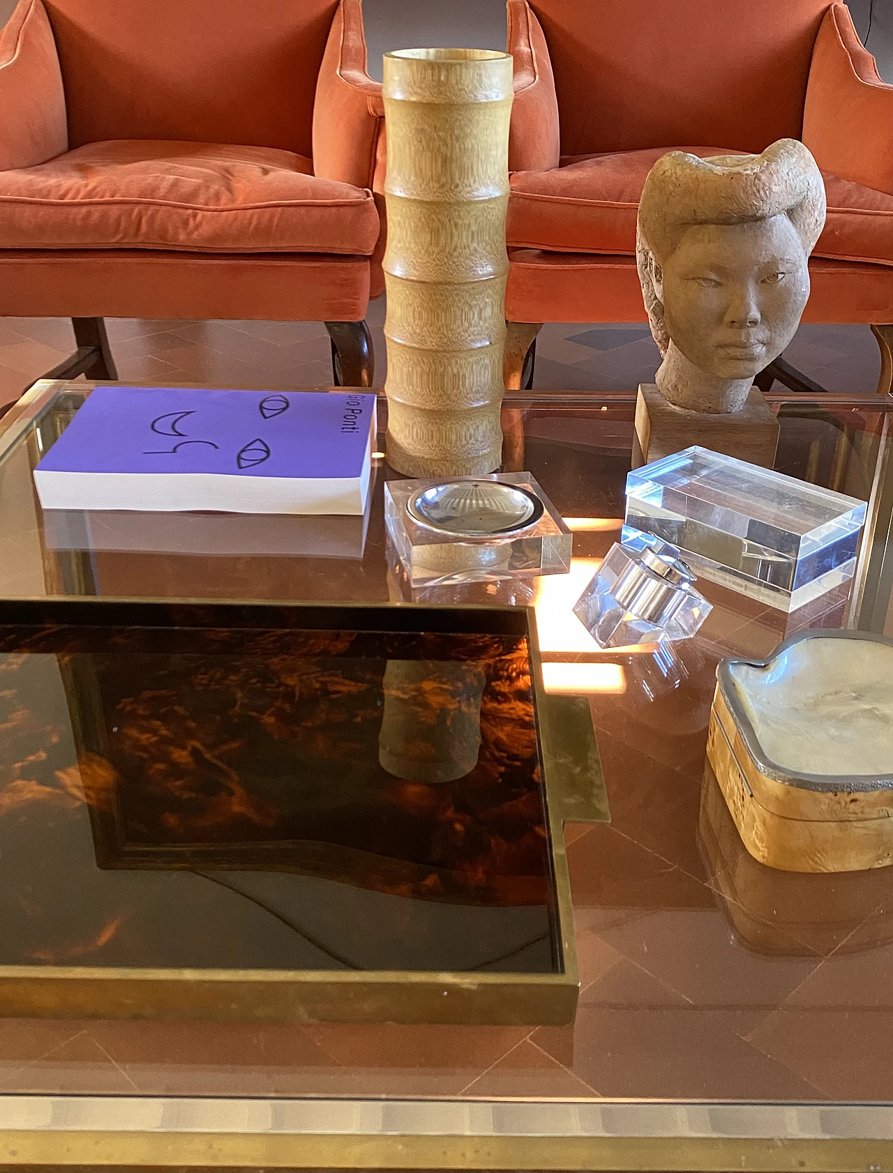 Hollywood regency bamboo vase, Italy 1970 16