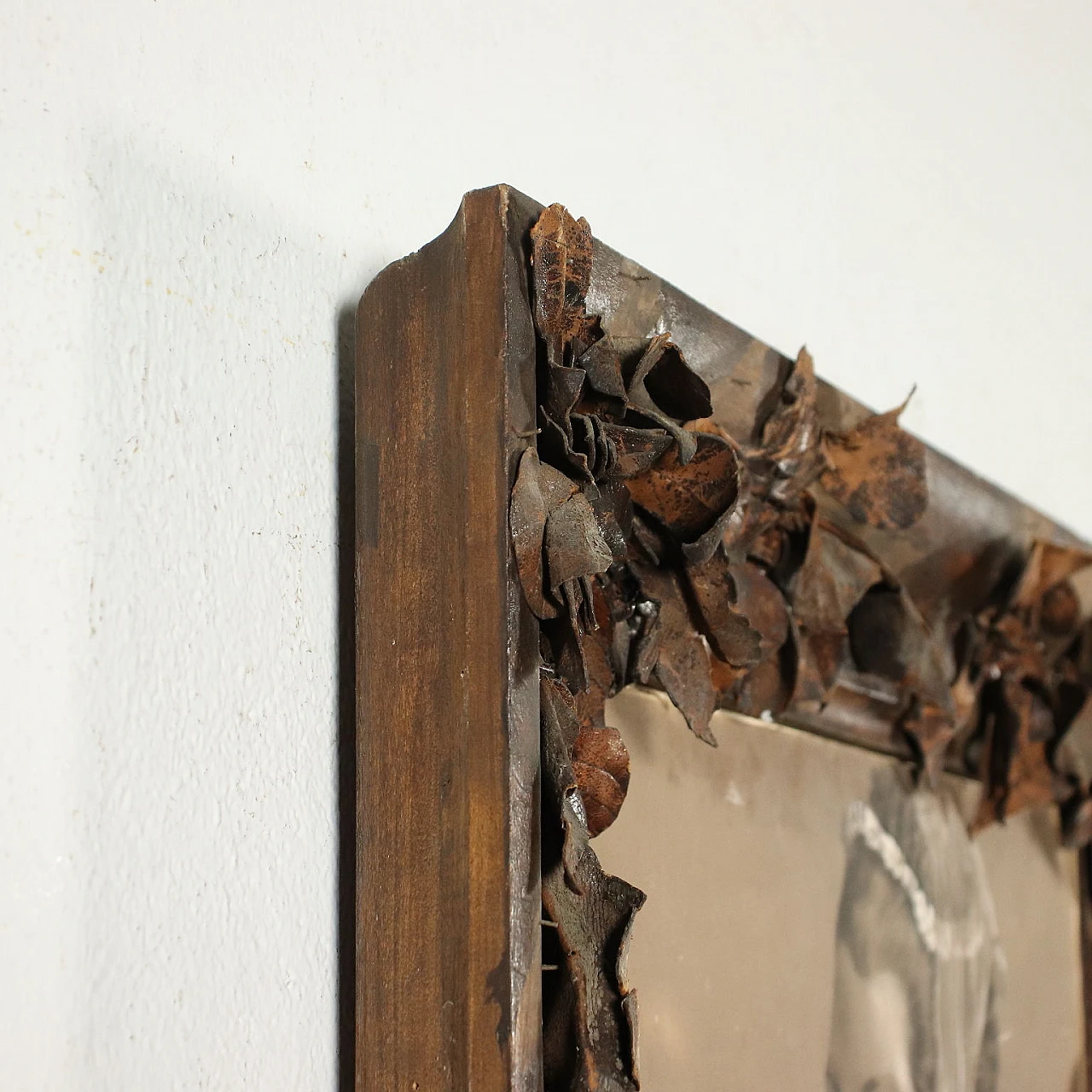 E. Bianchi, ritratto di giovane dama, disegno a tecnica mista, '800 9