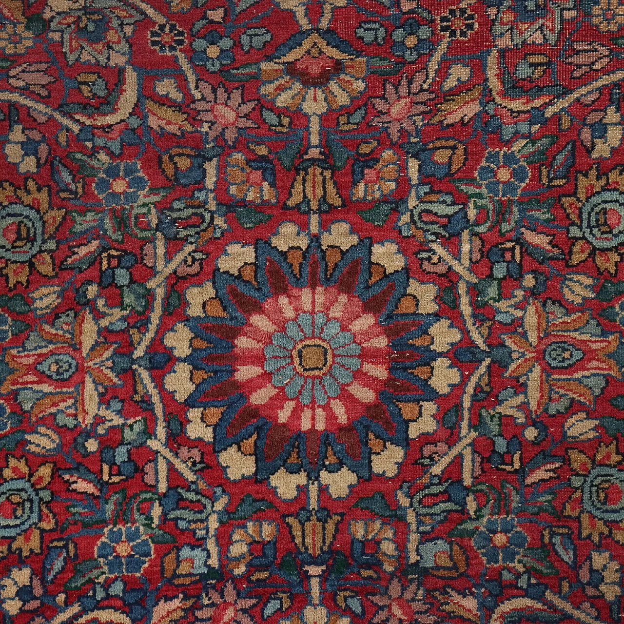 Tappeto iraniano Kerman Laver in cotone e lana 3