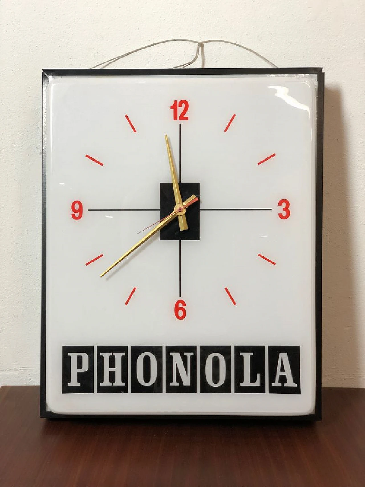 Insegna luminosa Phonola in metallo e plexiglass, anni '60 1