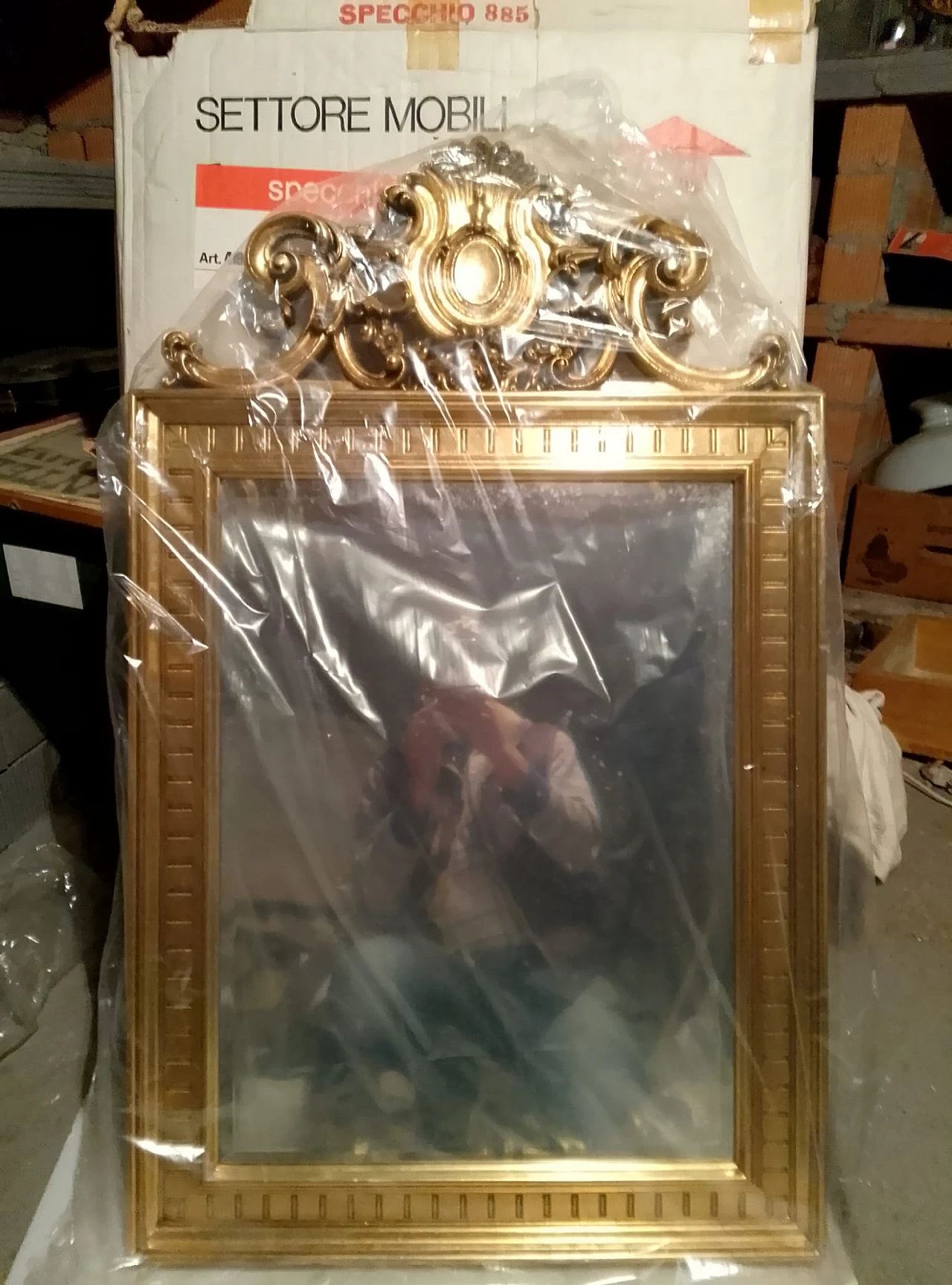 Specchiera stile barocco, anni '50 2