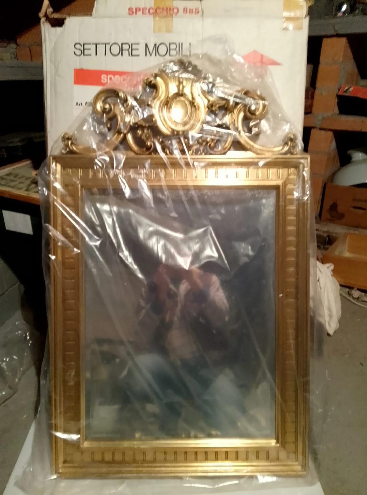 Specchiera stile barocco, anni '50 3