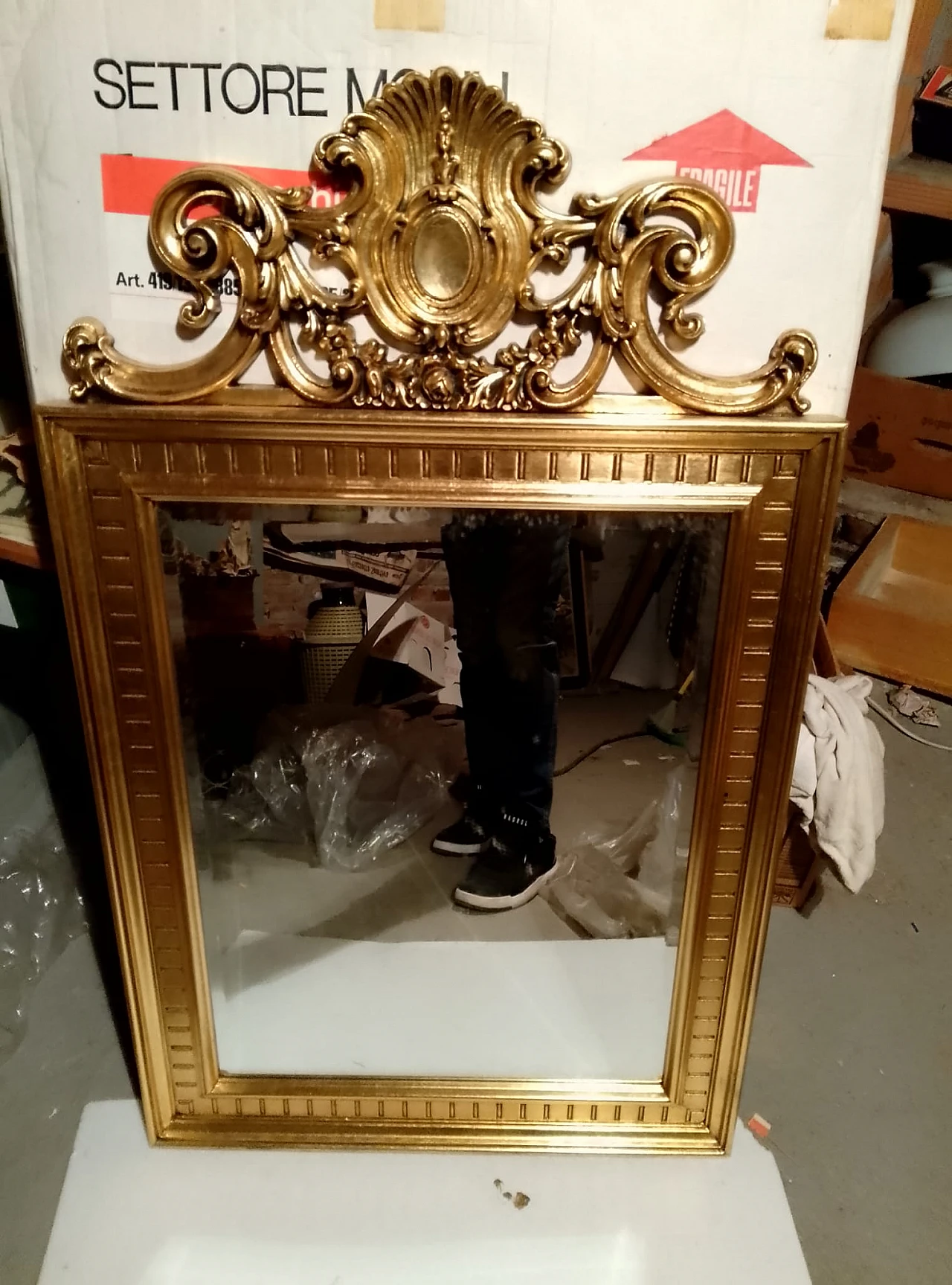 Specchiera stile barocco, anni '50 4