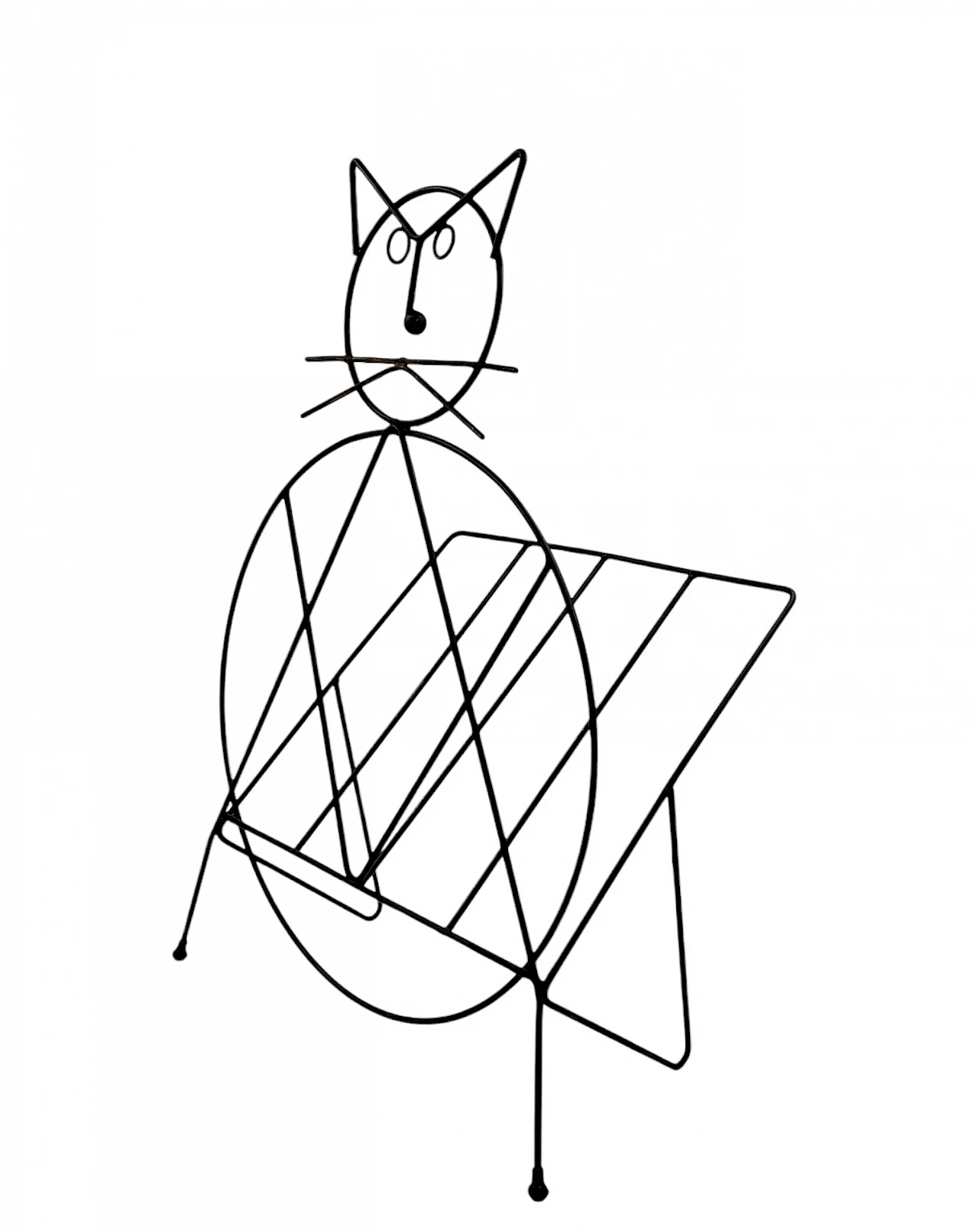 Portariviste moderno a forma di gatto, 1950 3