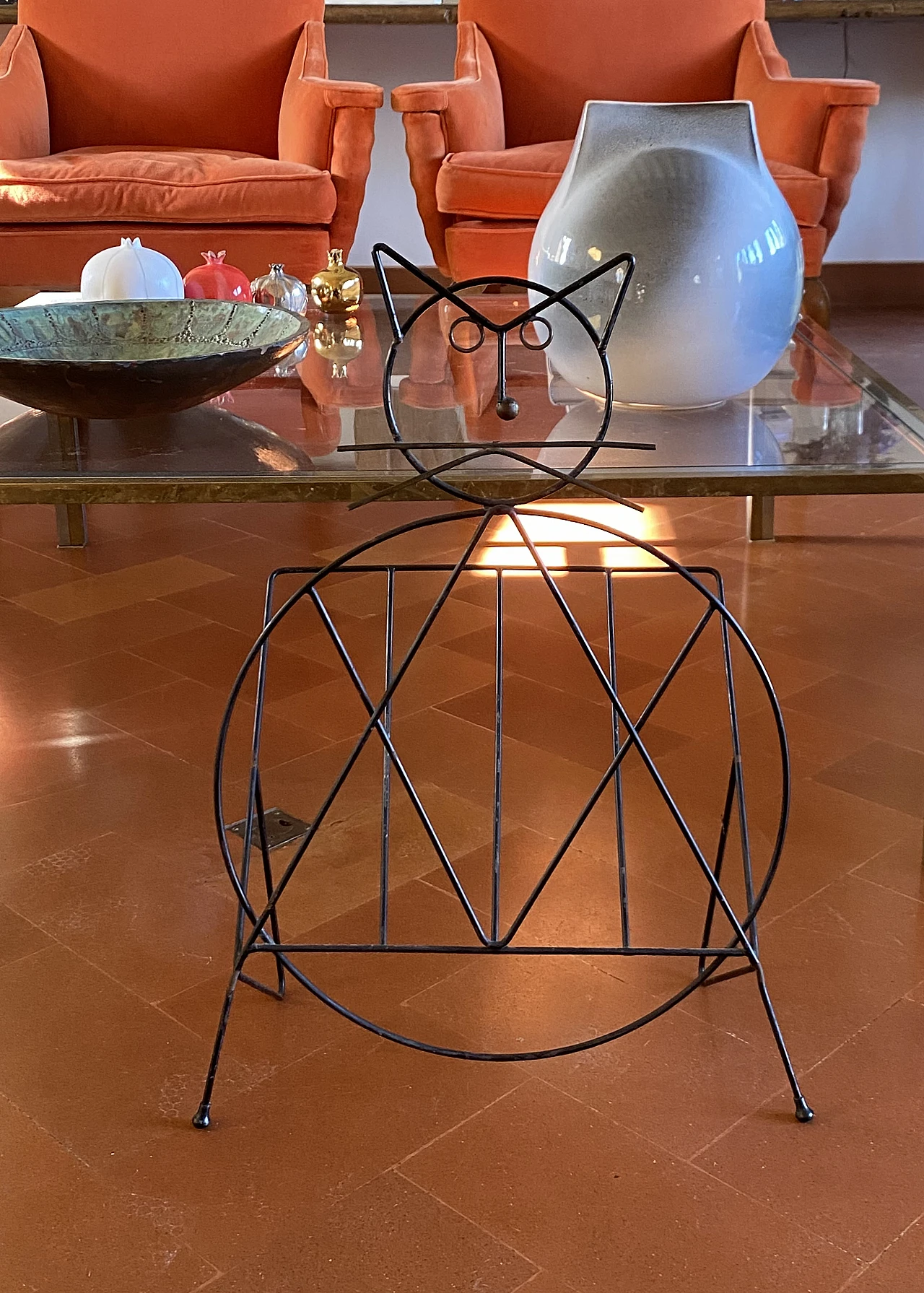 Portariviste moderno a forma di gatto, 1950 16