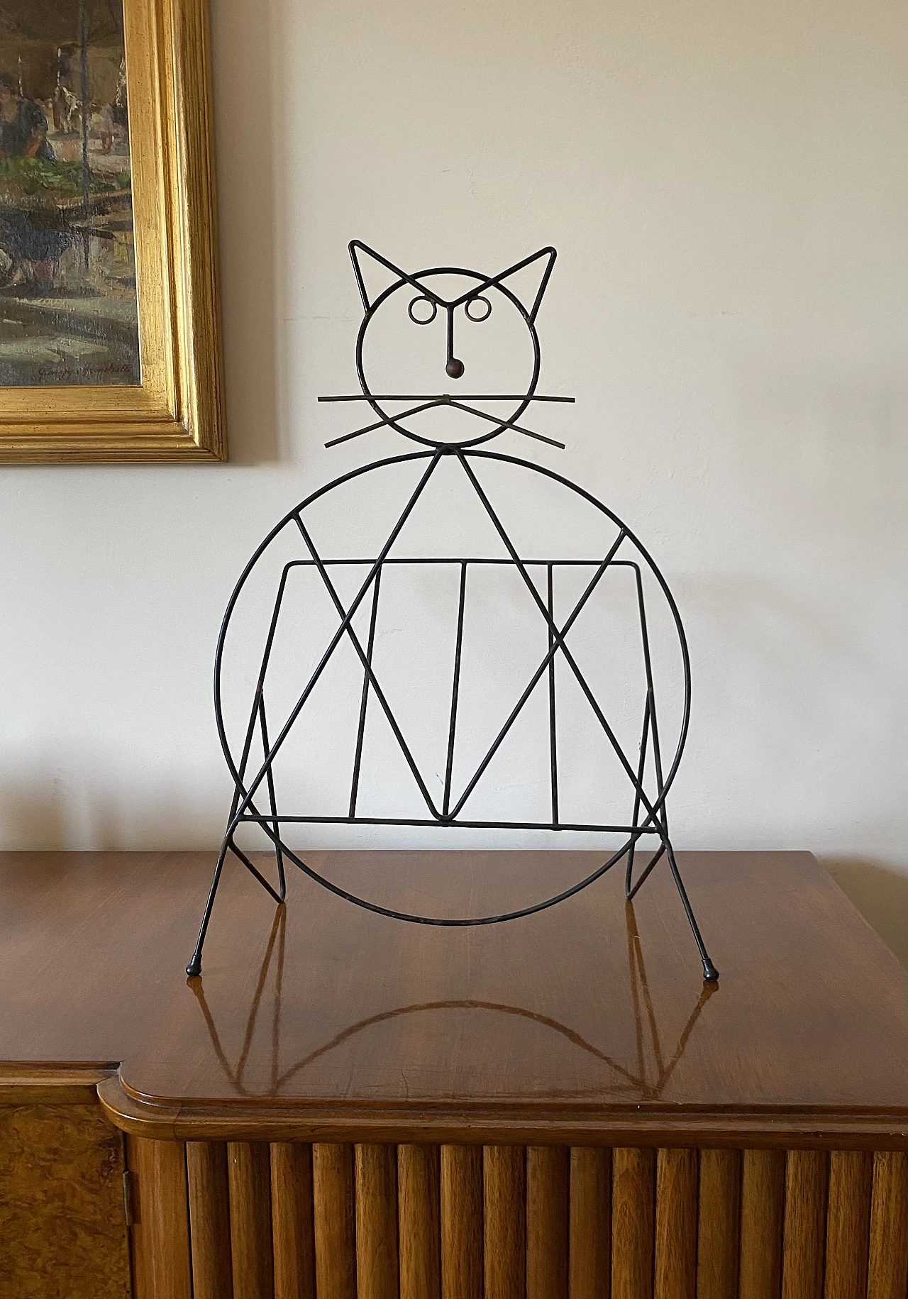 Portariviste moderno a forma di gatto, 1950 17