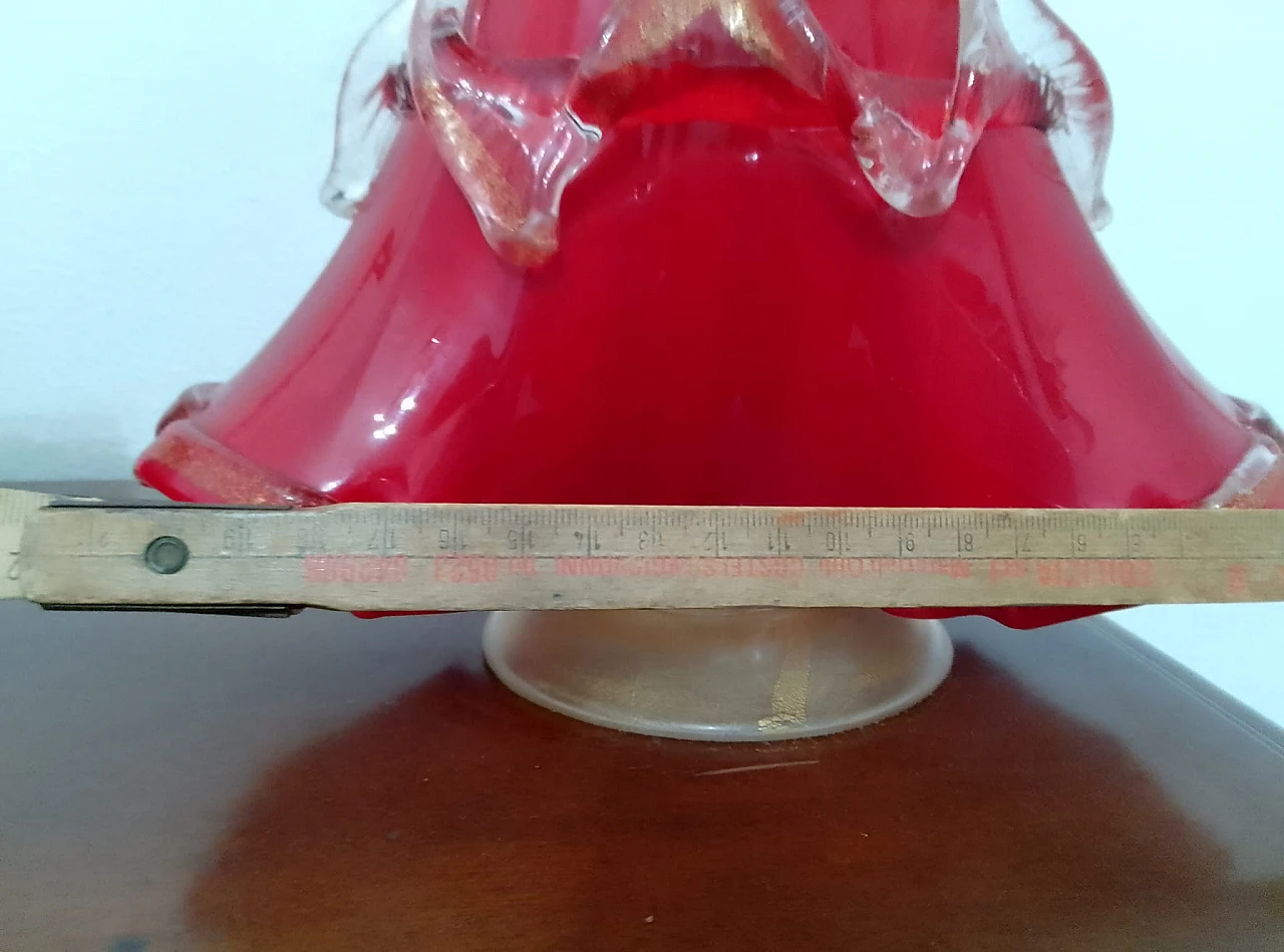 Coppia damine goldoniane in vetro di Murano, '900 7