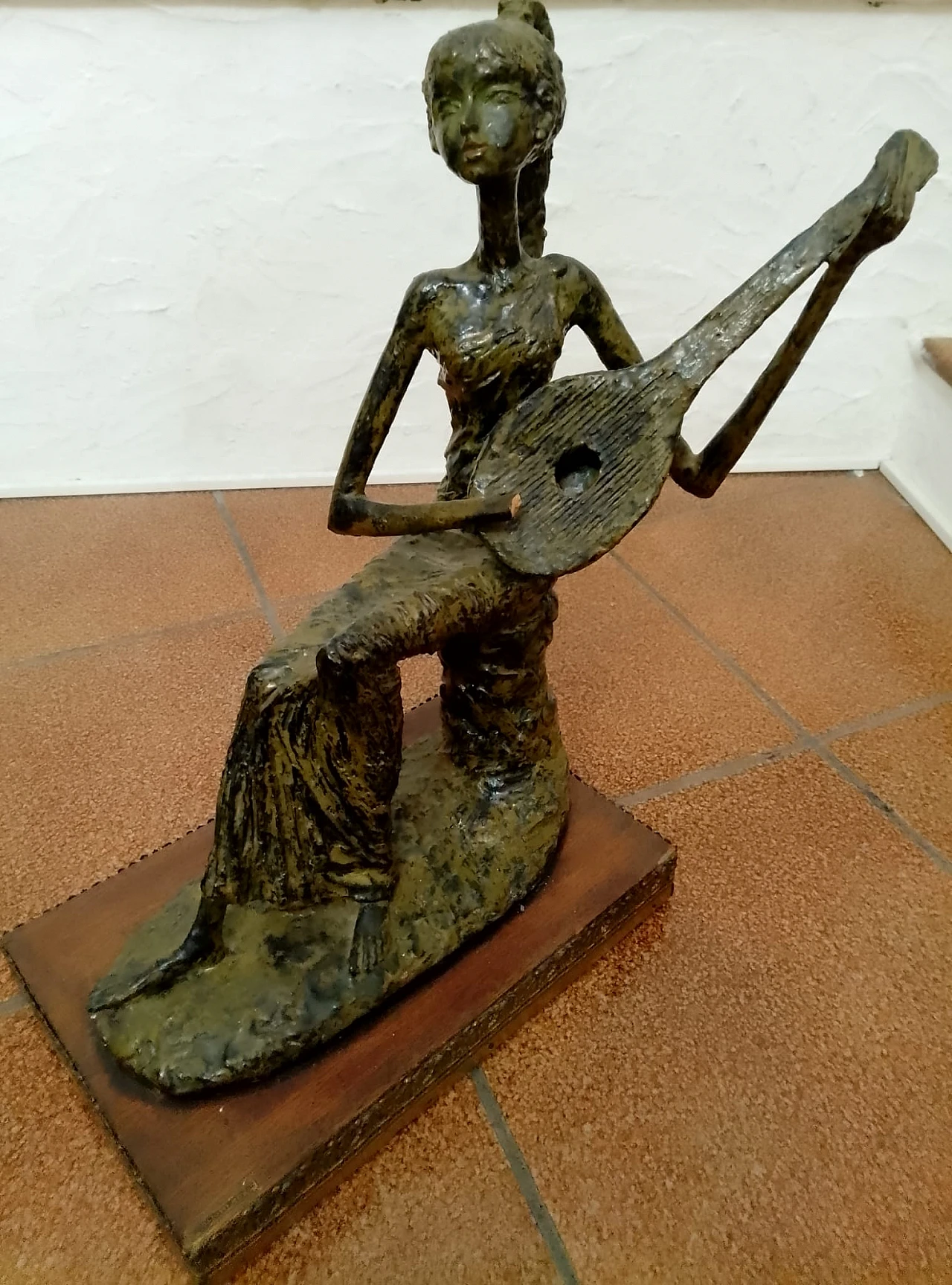 Scultura in bronzo figura femminile seduta di Moretto, anni '50 1