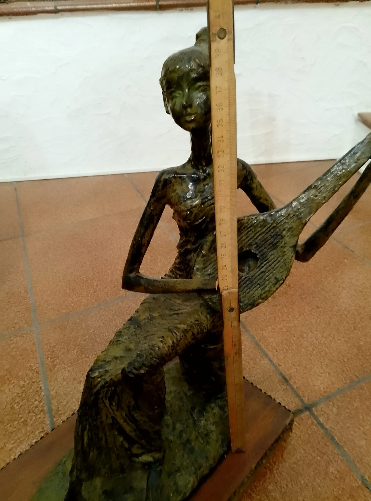 Scultura in bronzo figura femminile seduta di Moretto, anni '50 6