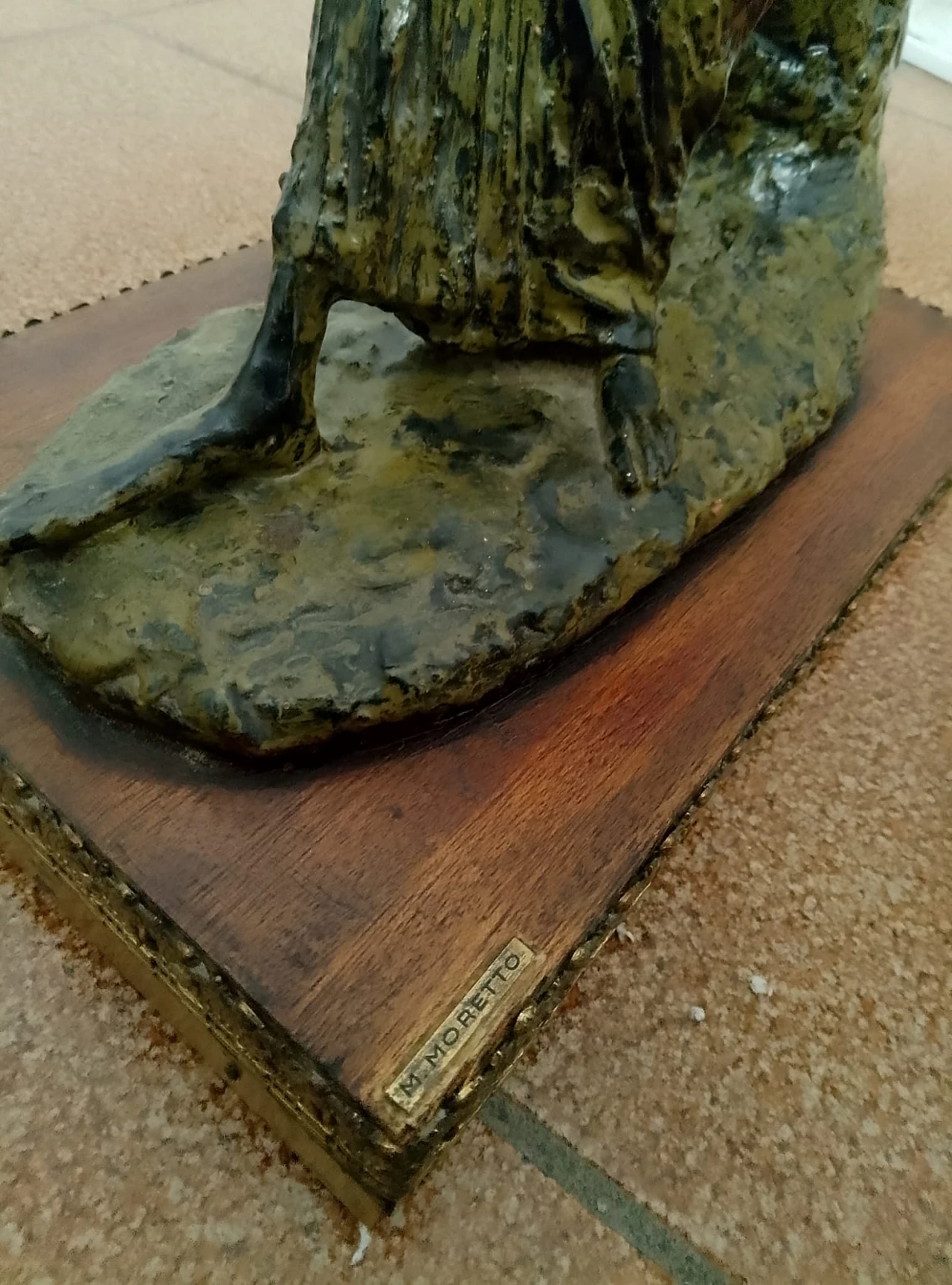 Scultura in bronzo figura femminile seduta di Moretto, anni '50 8