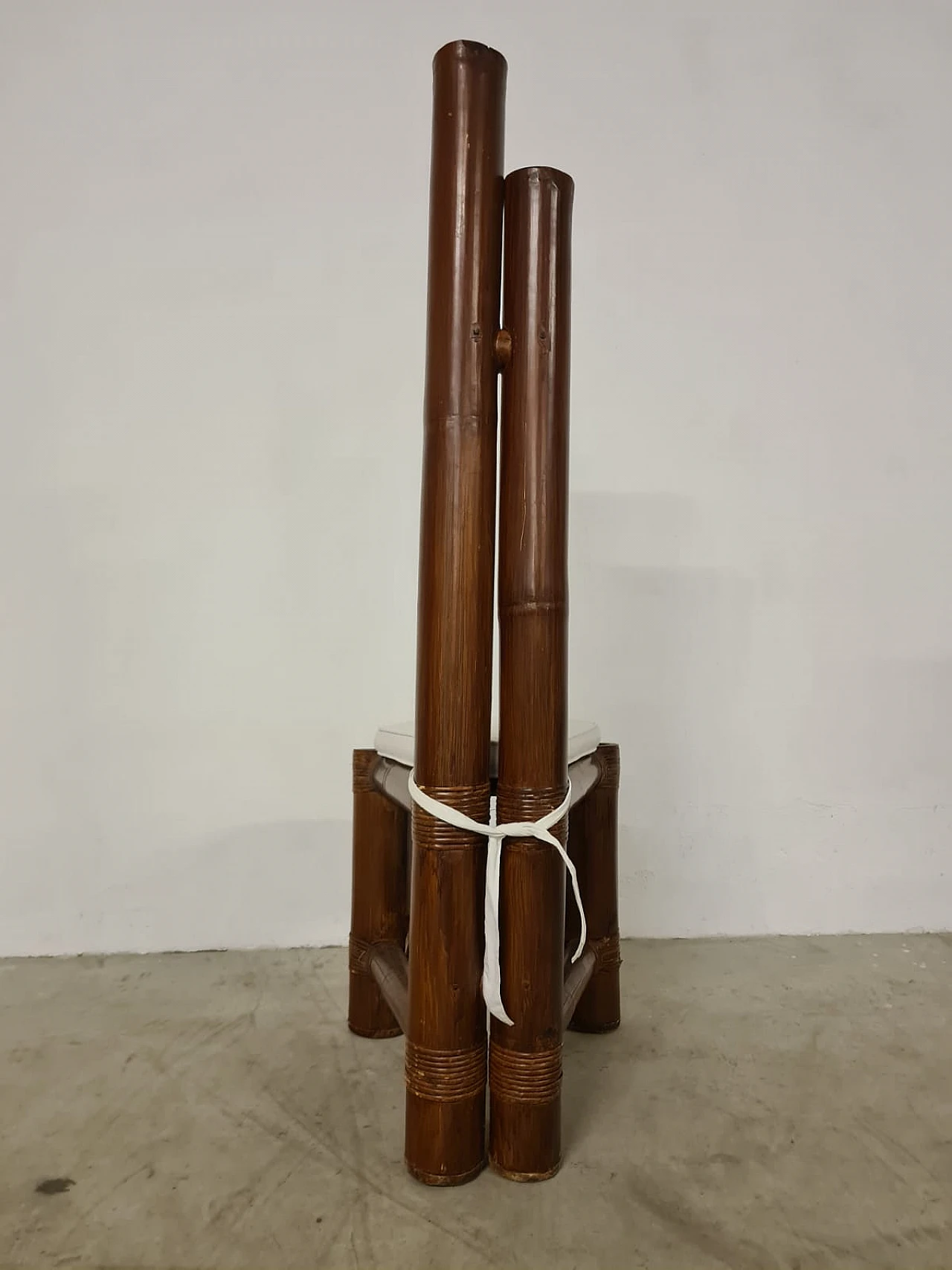 6 sedie in bambù, anni '70 6