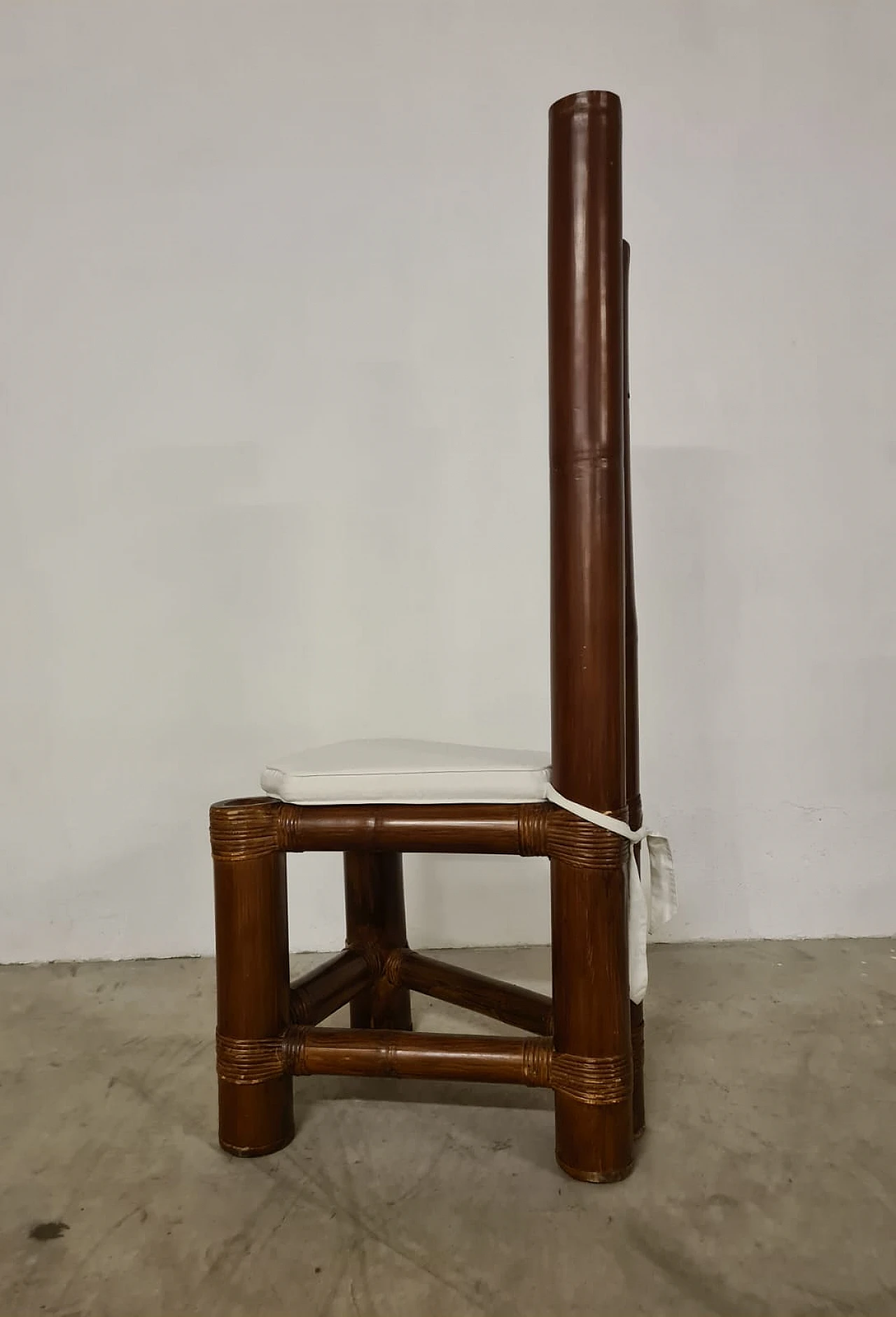 6 sedie in bambù, anni '70 7