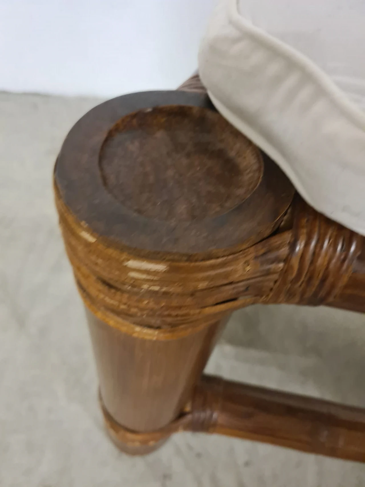 6 sedie in bambù, anni '70 10