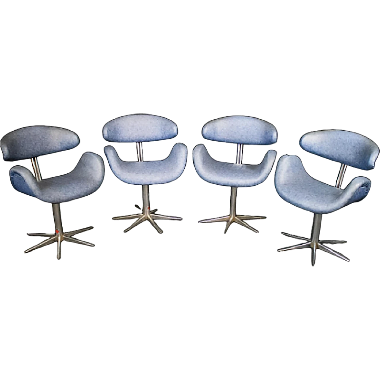 Set di 4 sedie da barbiere parrucchiere vintage anni '60 11