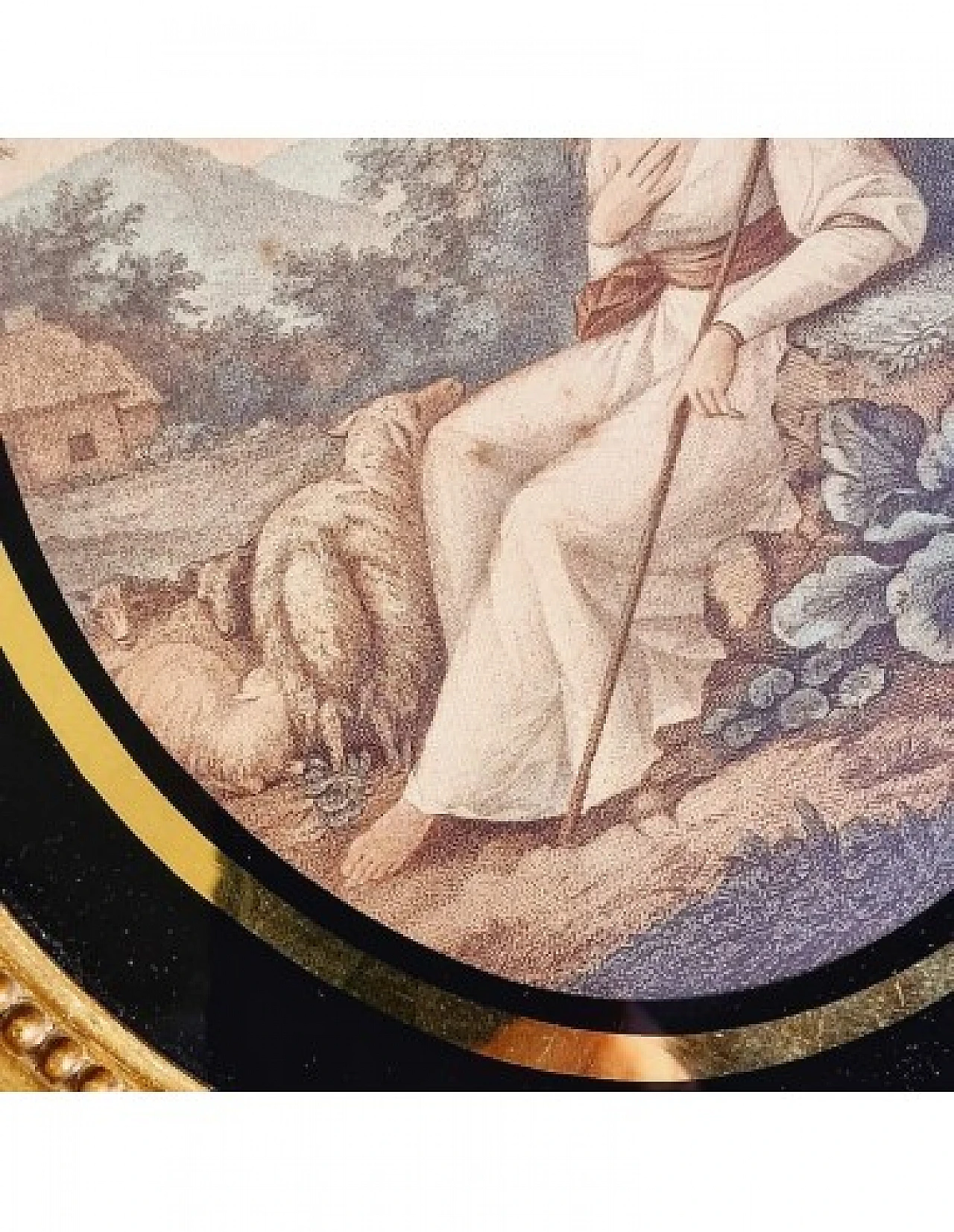 The Sheperdess, incisione acquerellata, fine '700 3