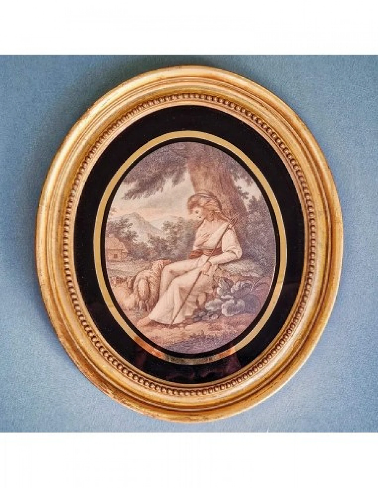 The Sheperdess, incisione acquerellata, fine '700 10