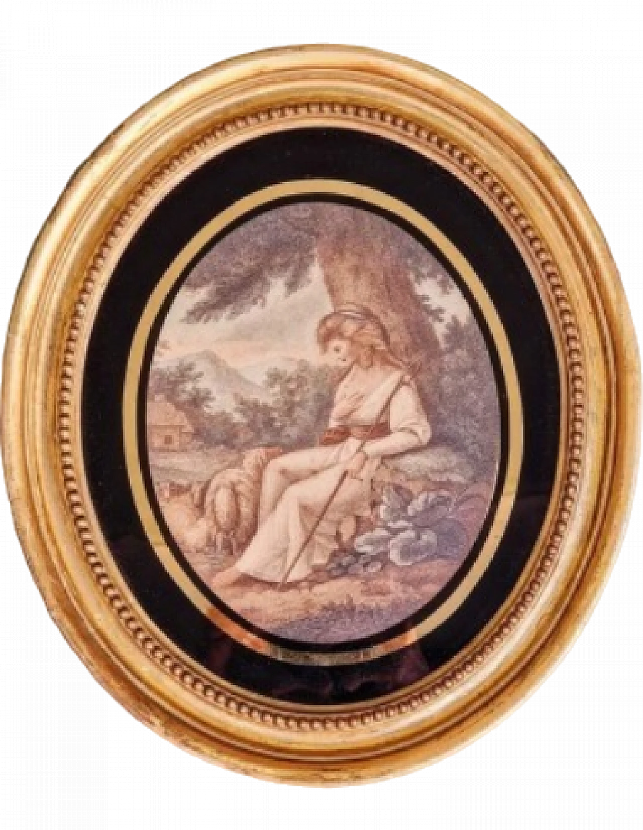 The Sheperdess, incisione acquerellata, fine '700 11