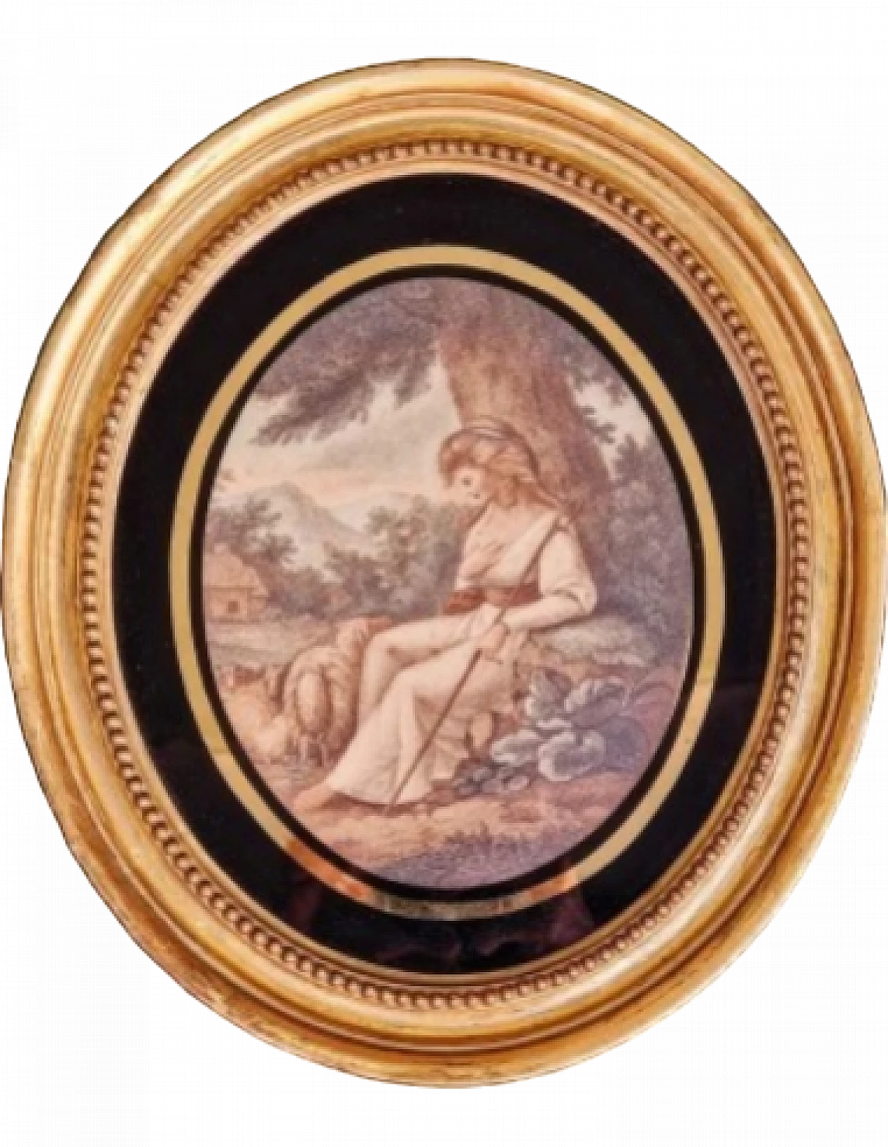 The Sheperdess, incisione acquerellata, fine '700 12