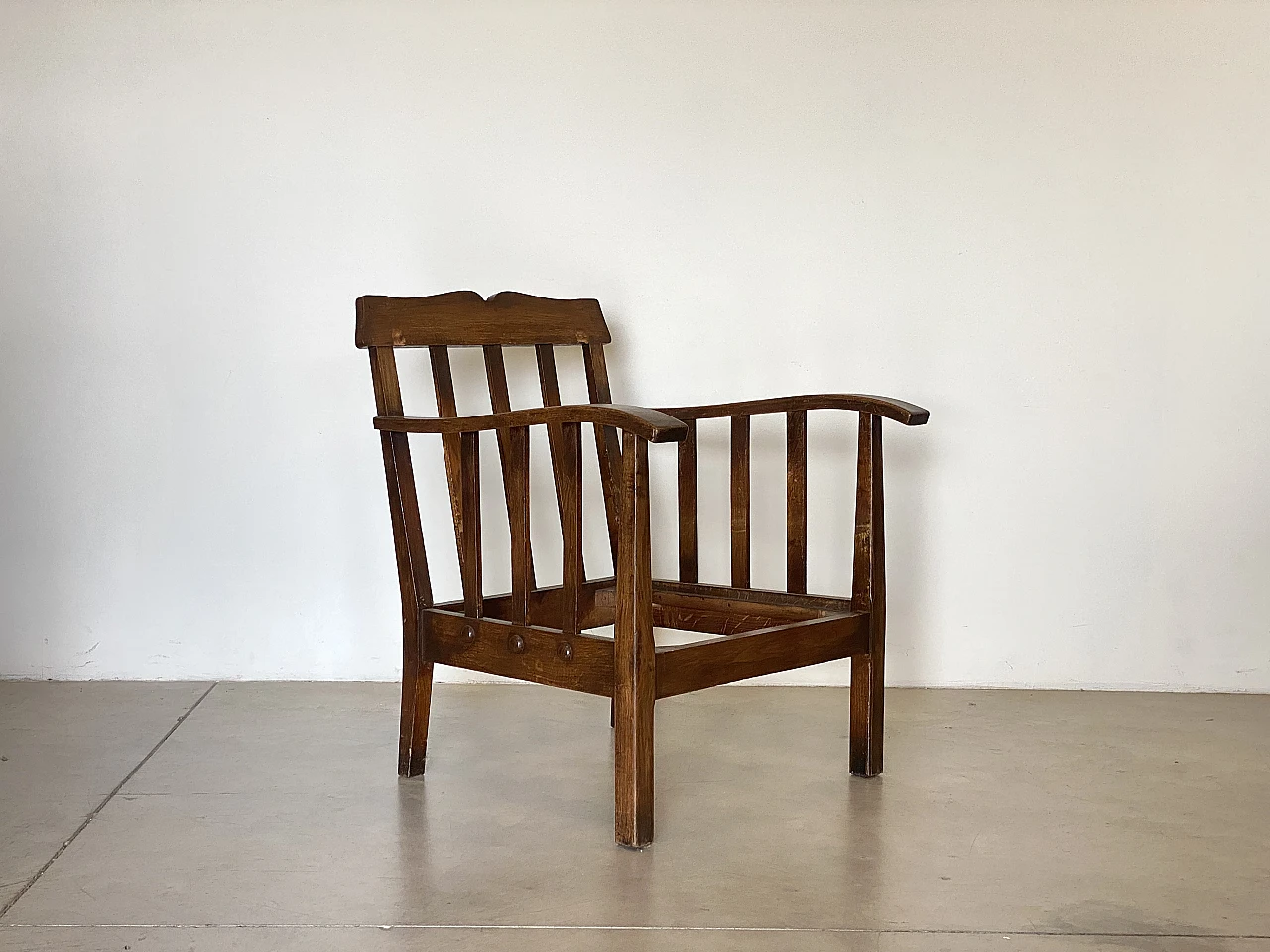 Pair of oak armchairs from the 1960s 11
